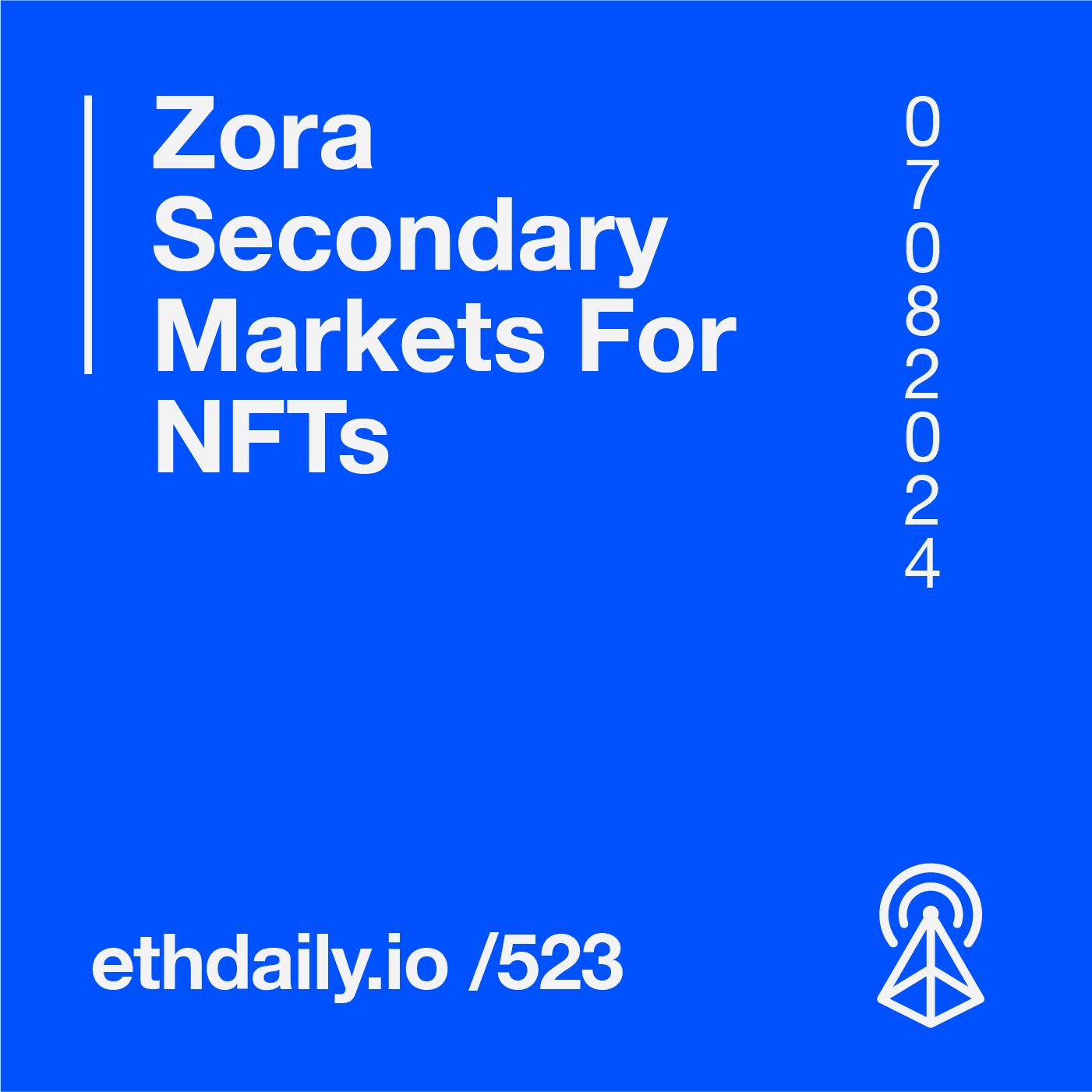 Zora Secondary Markets For NFTs coverart