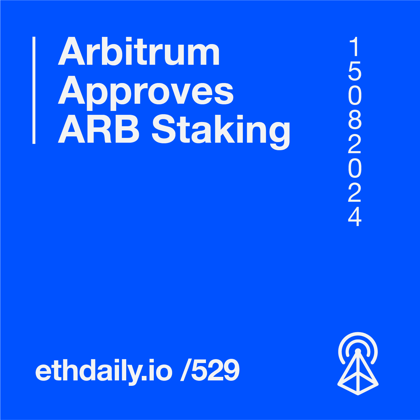 Arbitrum Approves ARB Staking coverart