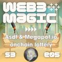 artwork for Asdf and Megapot - the new onchain lottery