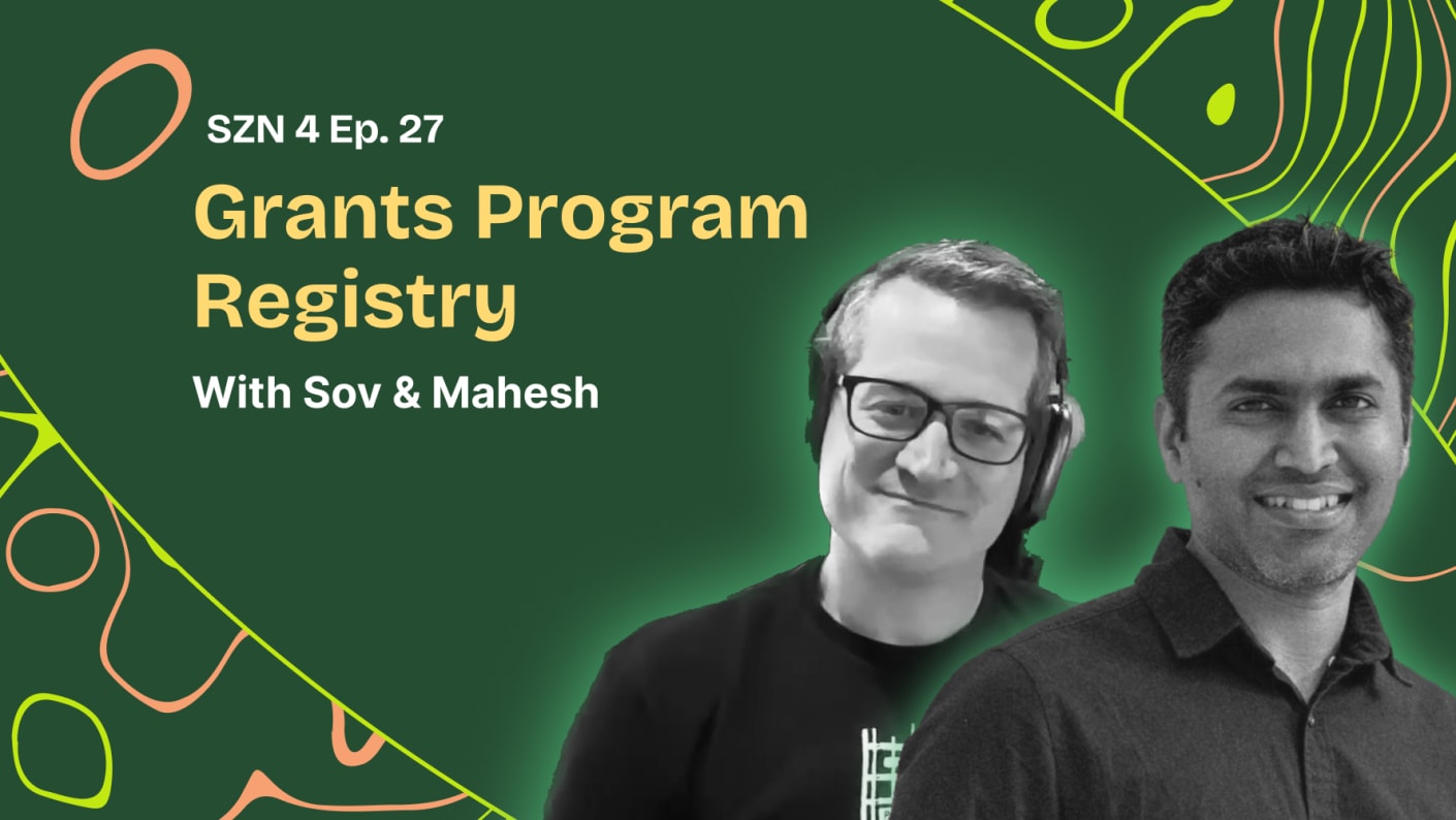 Grants Program Registry w/ Sov and Mahesh coverart