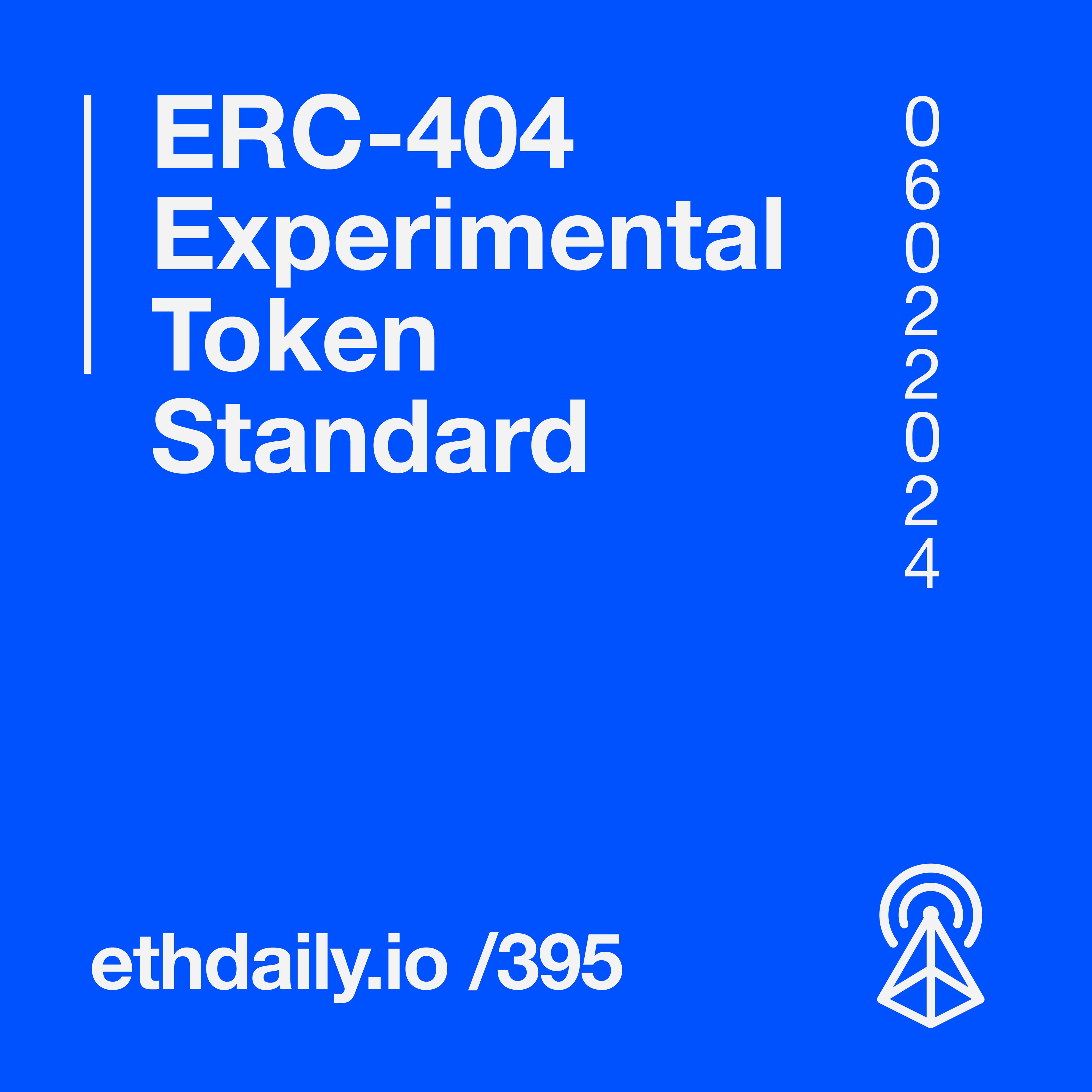 ERC-404 Experimental Token Standard coverart