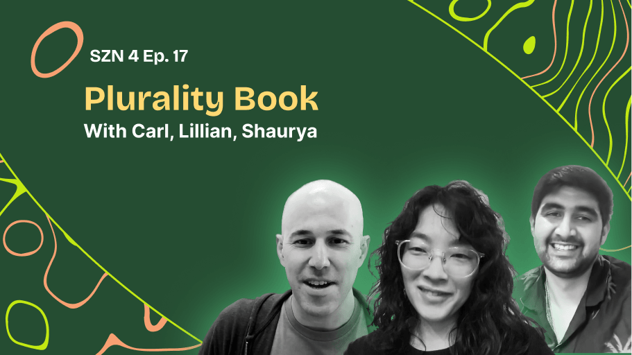 Plurality Book w/ Carl, Lillian, Shaurya coverart