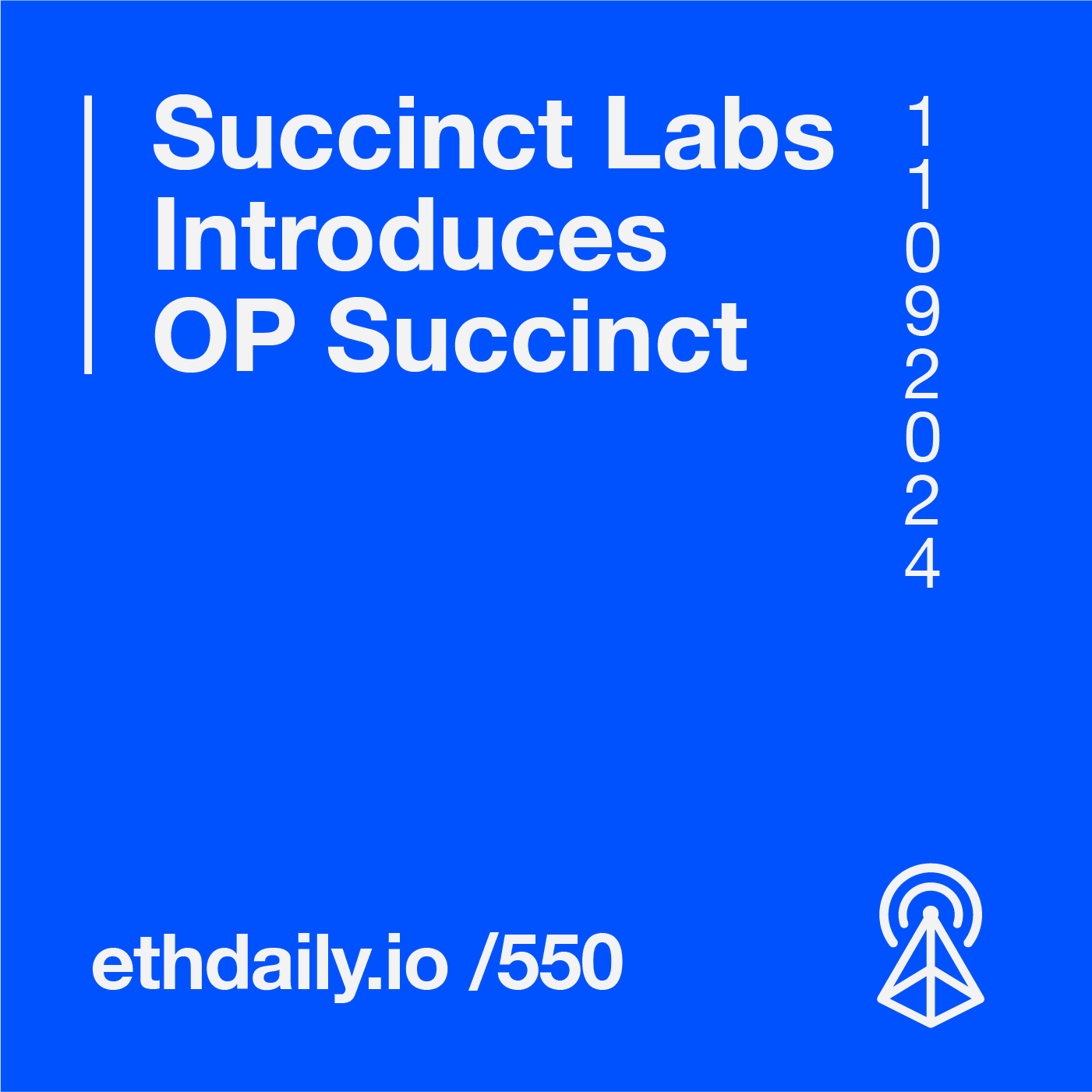 Succinct Labs Introduces OP Succinct coverart