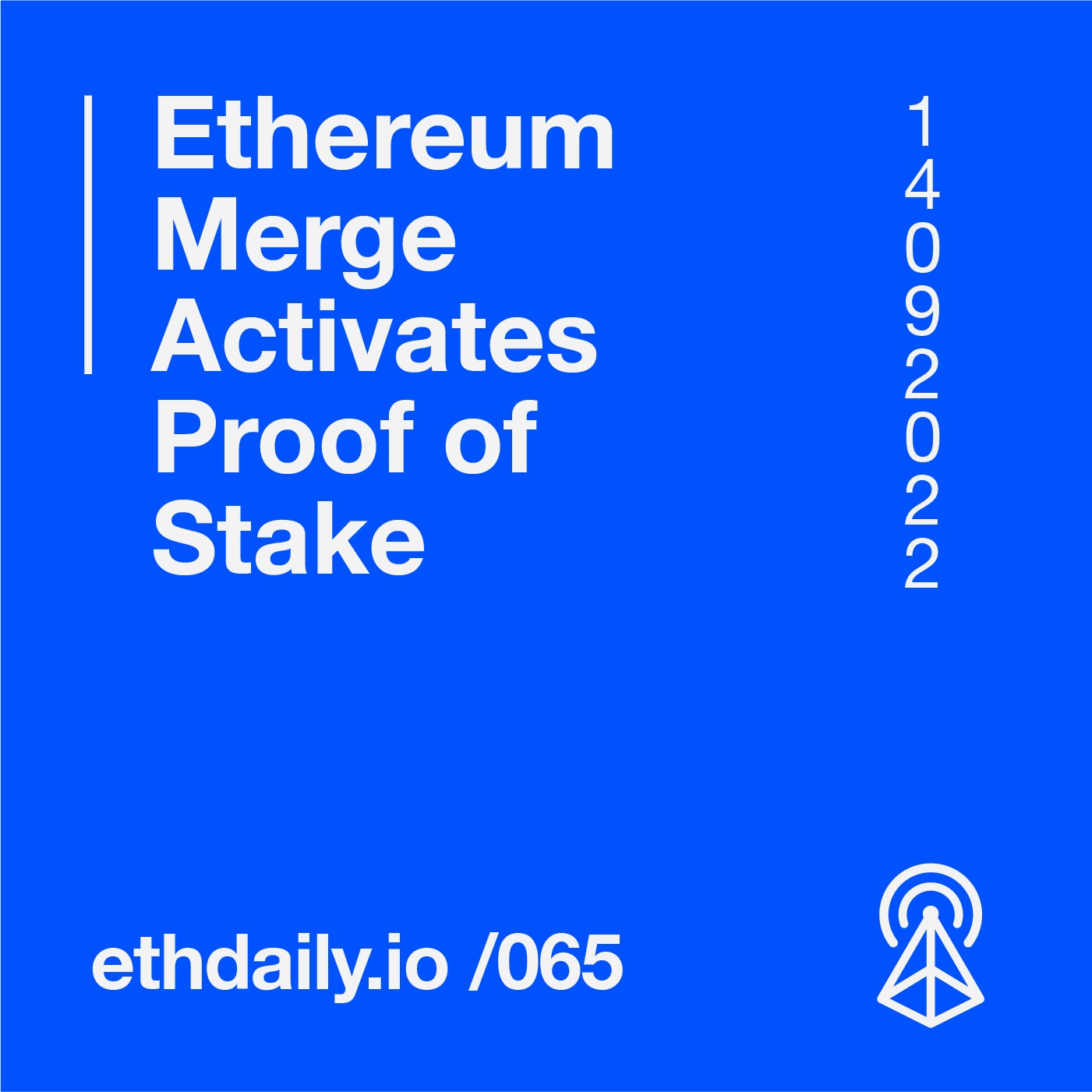 Ethereum Merge Activates Proof of Stake coverart