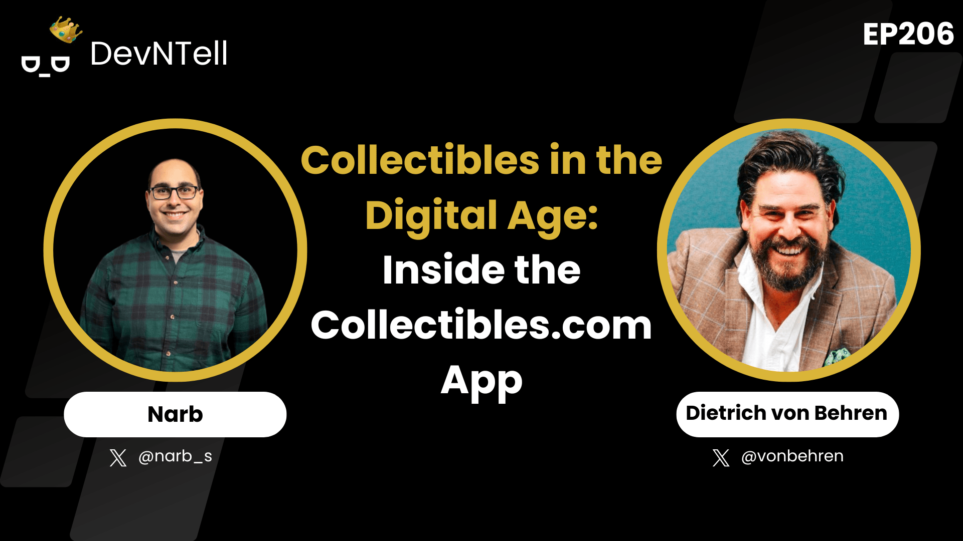 DevNTell - Collectibles in the Digital Age: Inside the Collectibles.com App coverart