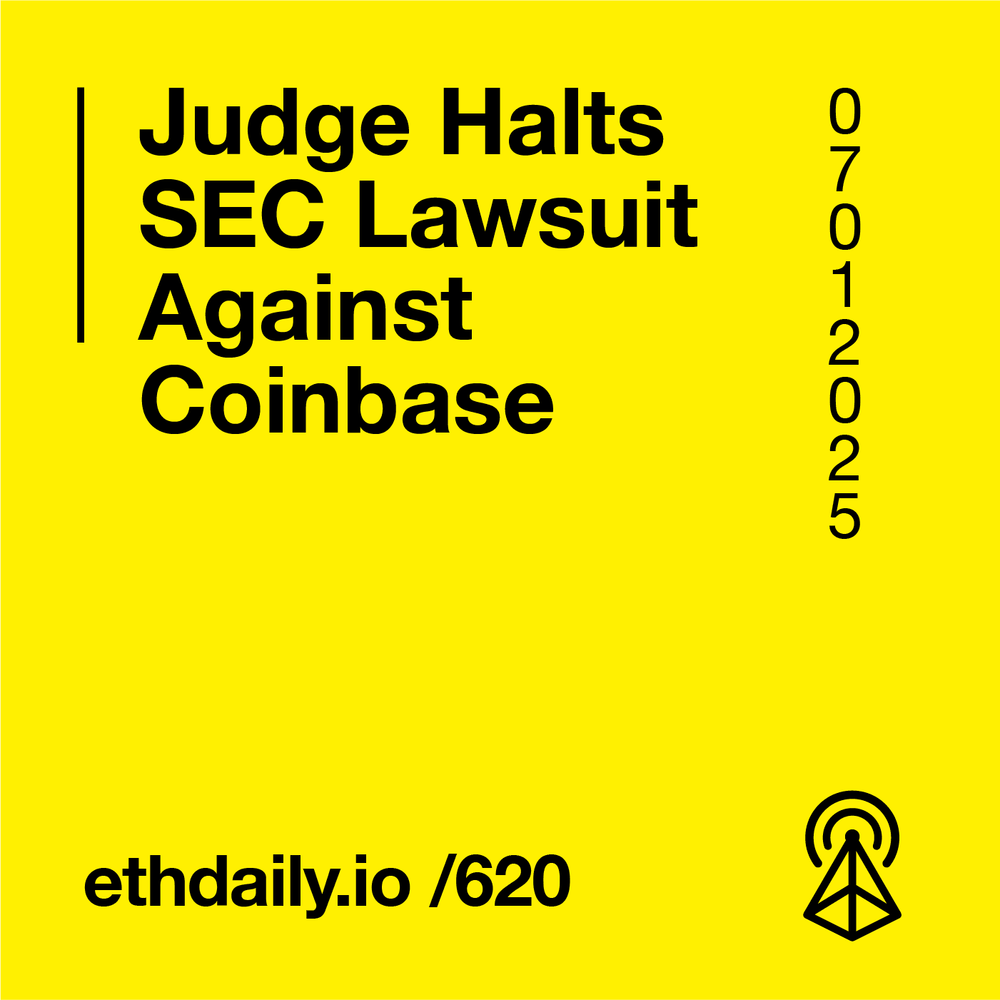 Judge Halts SEC Lawsuit Against Coinbase coverart