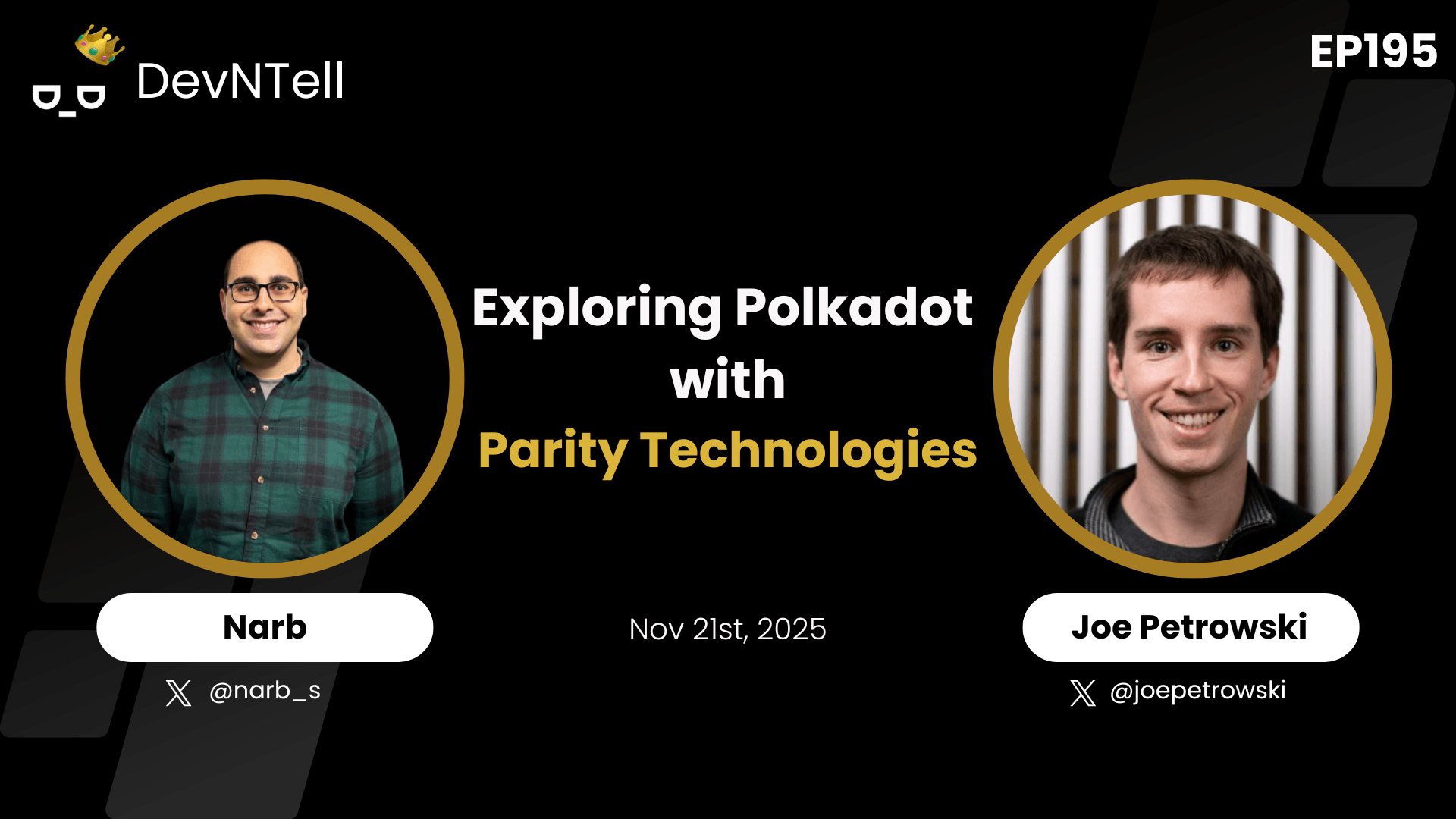 DevNTell - Exploring Polkadot with Parity Technologies ft. Joe Petrowski coverart