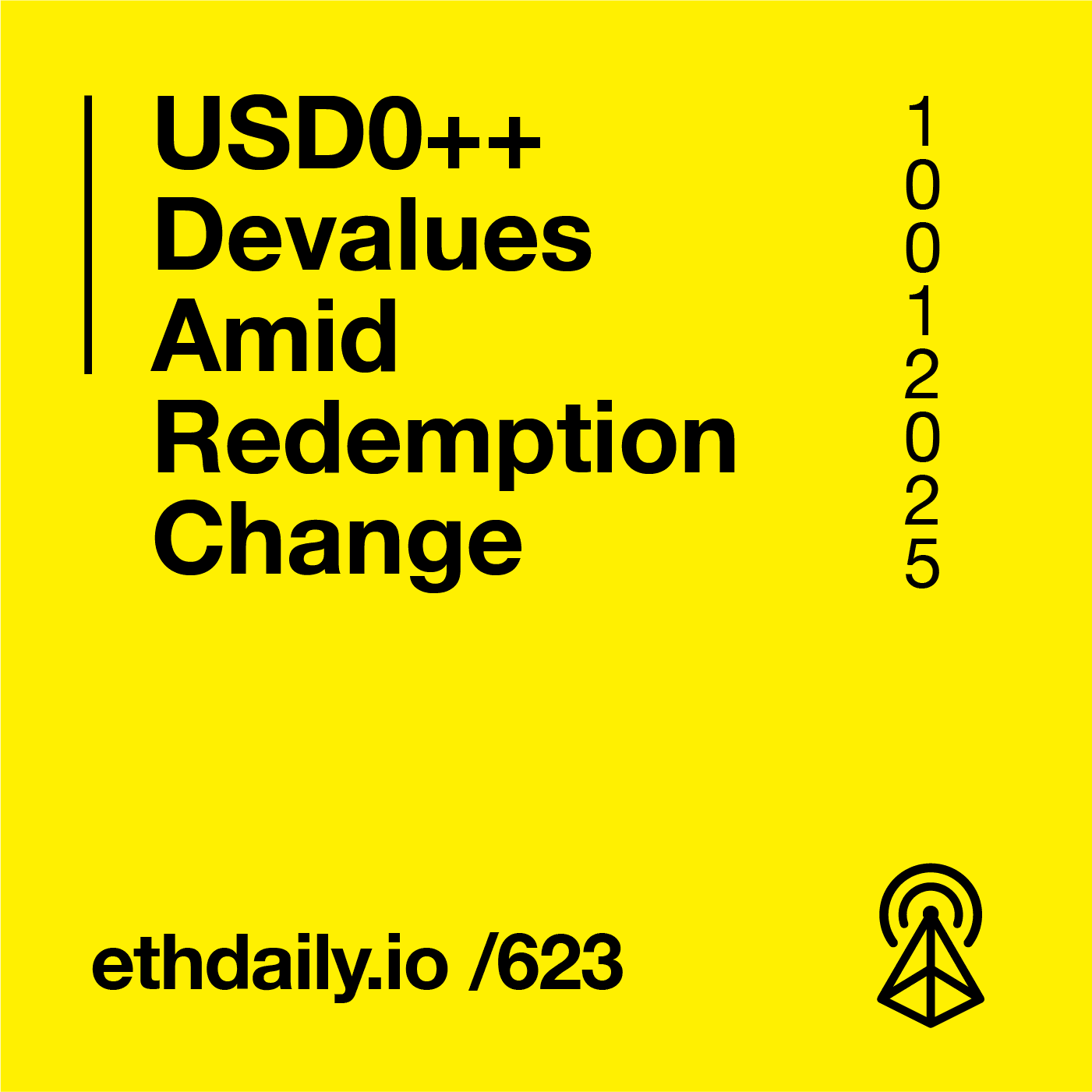USD0++ Devalues Amid Redemption Change coverart