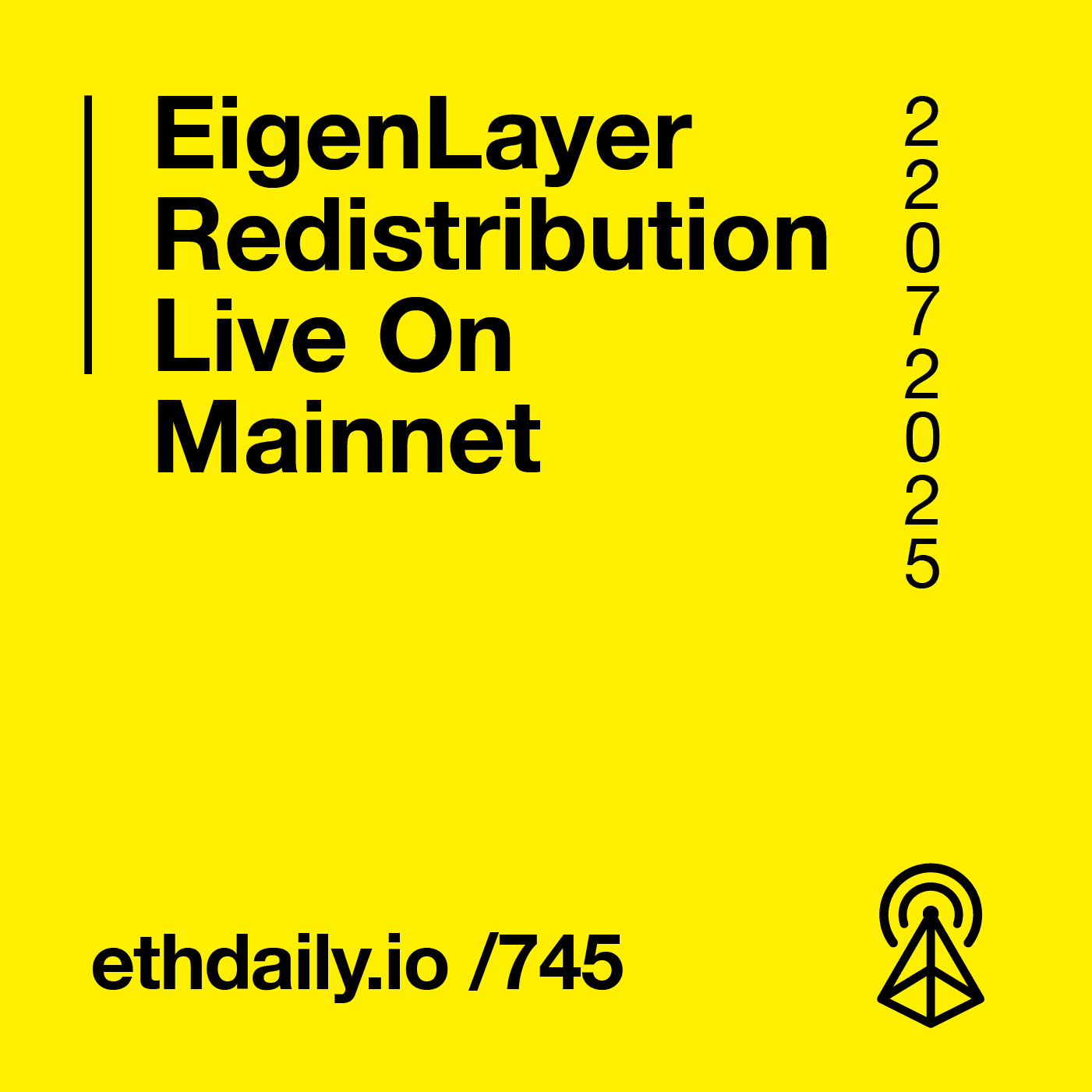 EigenLayer Redistribution Live On Mainnet coverart