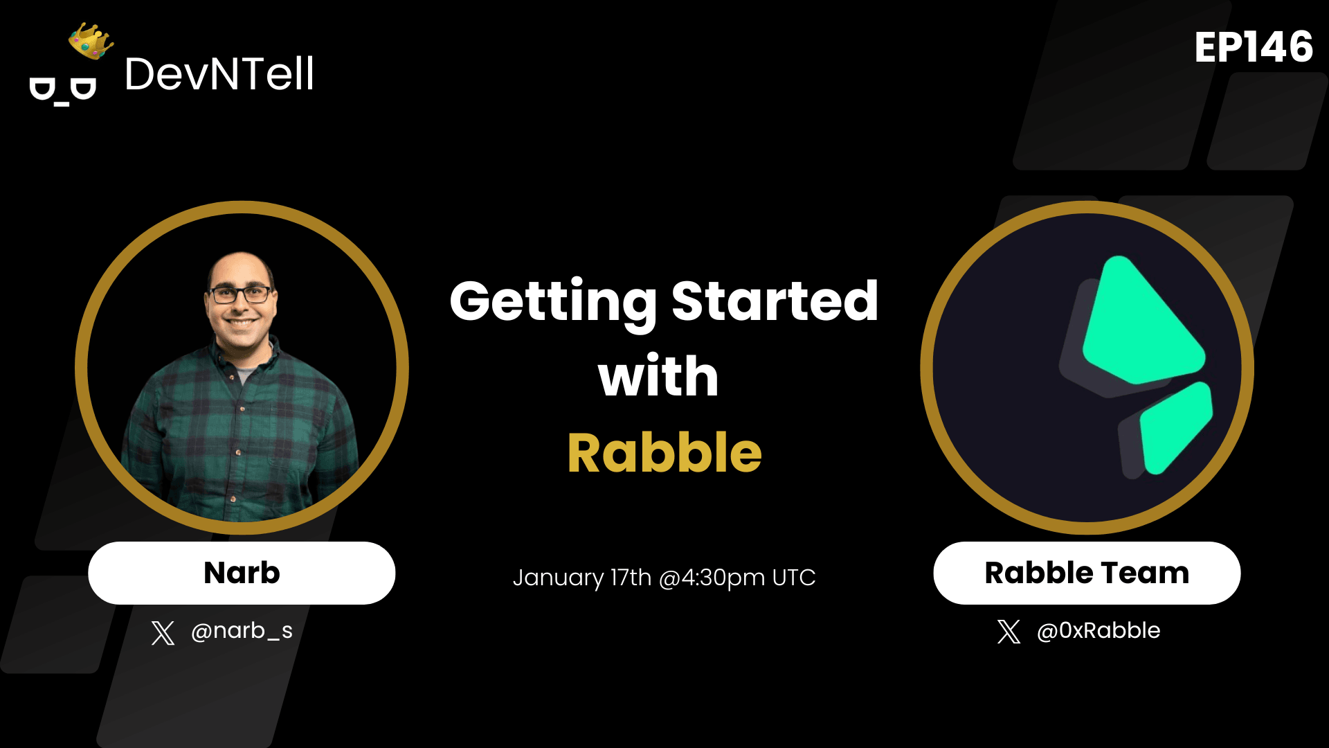 DevNTell - Getting Started with Rabble feat. Co-Founders Raghu Mohan & Amruth Chundi coverart