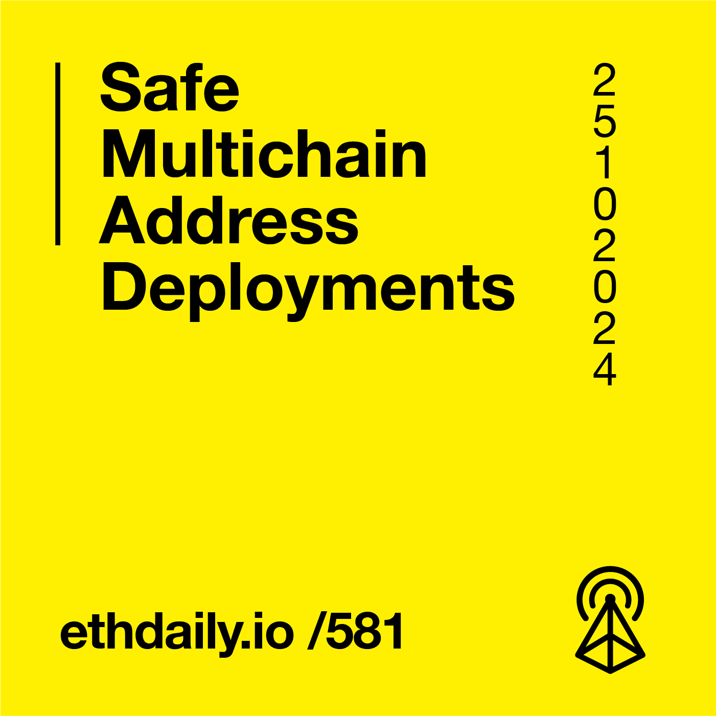 Safe Multichain Address Deployments coverart