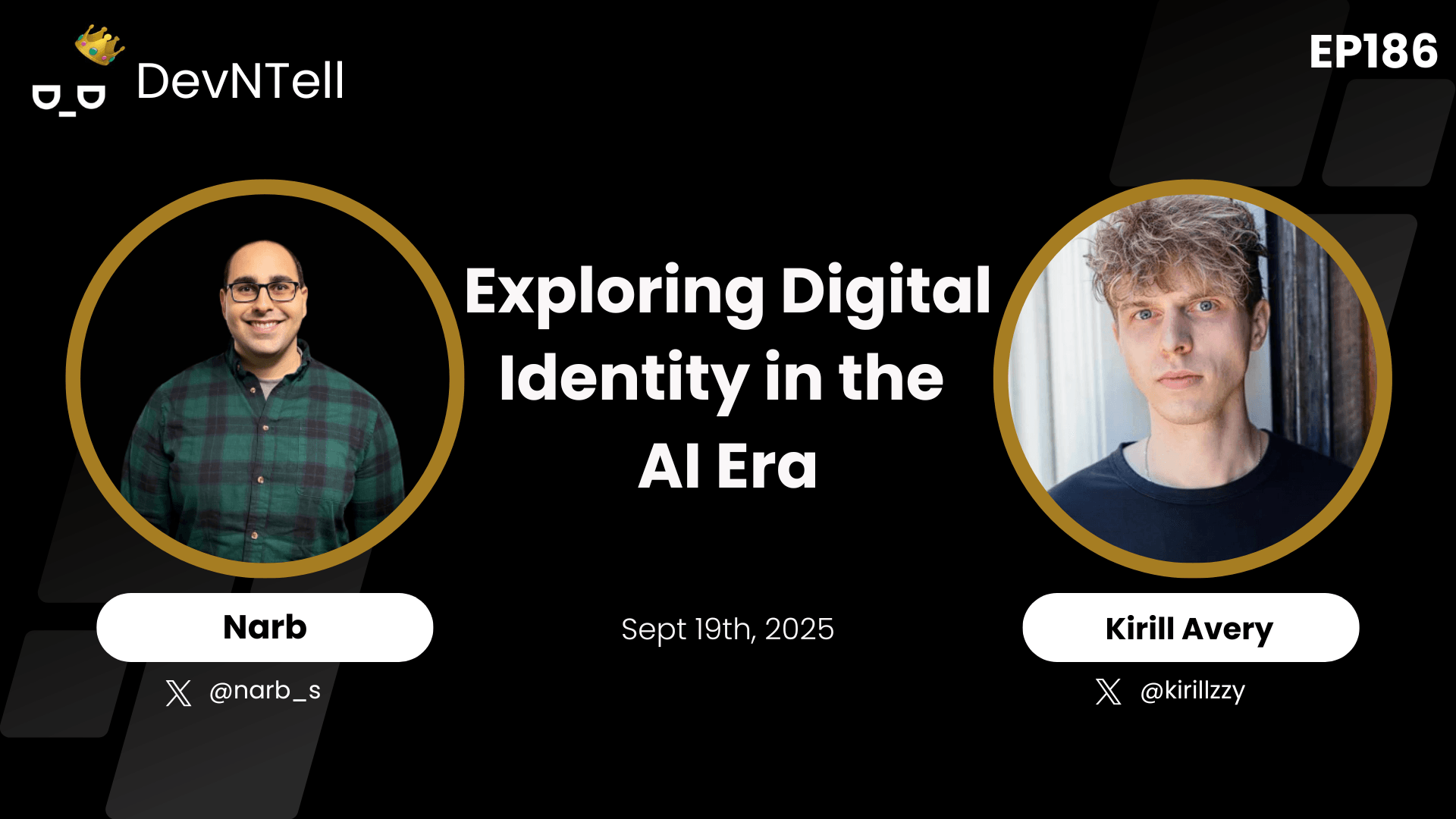 DevNTell - Exploring Digital Identity in the AI Era with Kirill Avery coverart