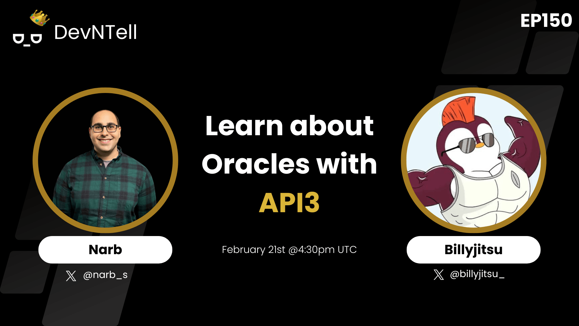 DevNTell - Learn about Oracles with API3 feat. Billyjitsu coverart