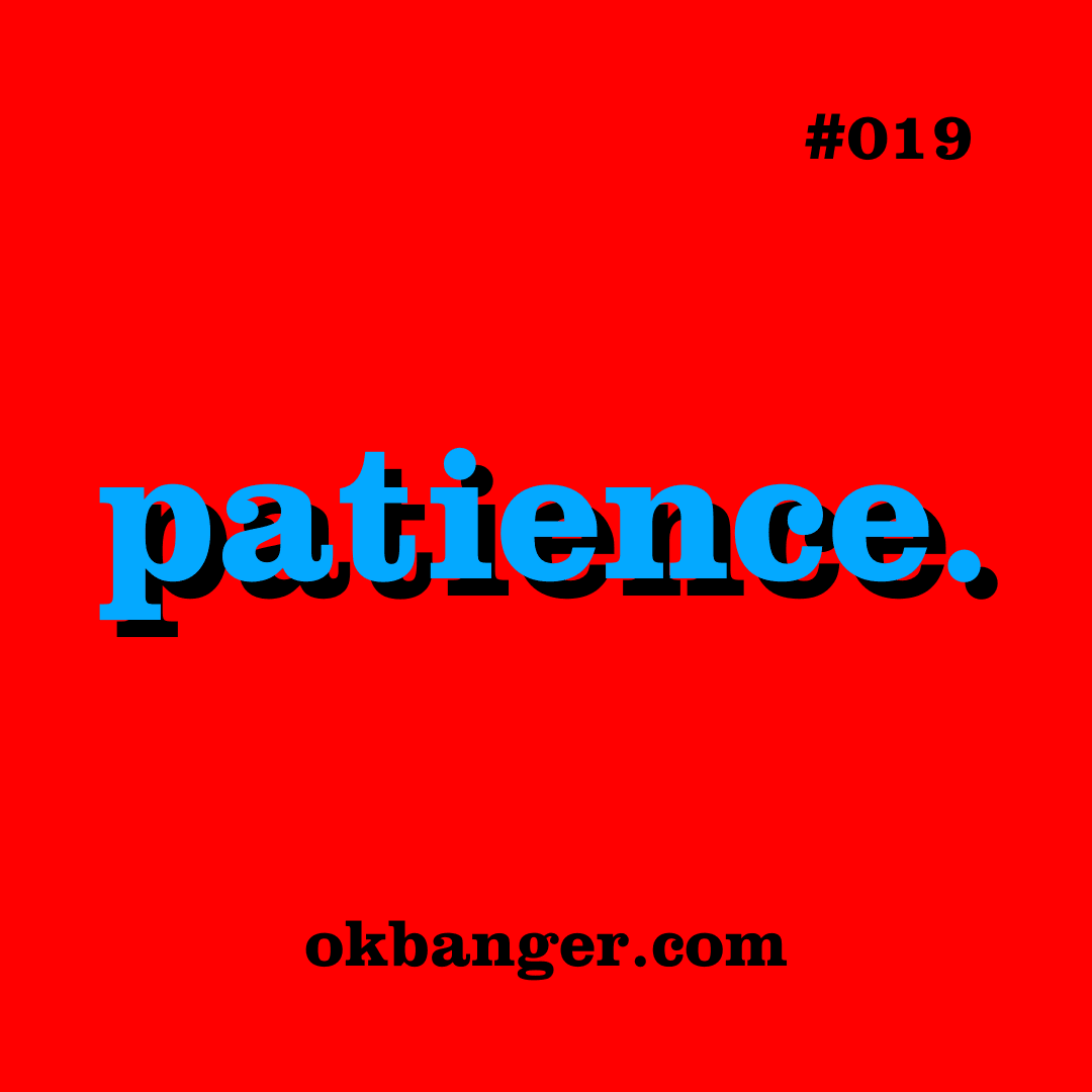 019 - patience. coverart
