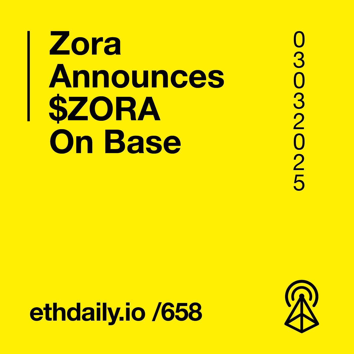 Zora Announces $ZORA Token On Base coverart