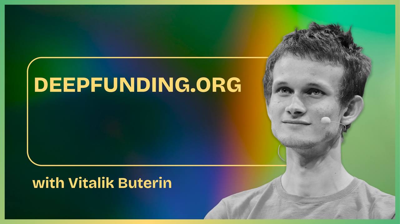 DEEPFUNDING.ORG w/ Vitalik Buterin coverart