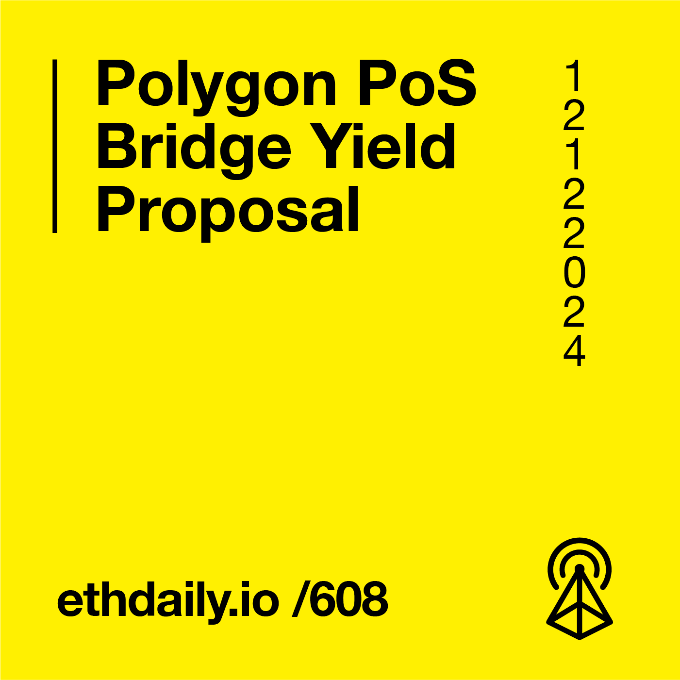 Polygon PoS Bridge Yield Proposal coverart
