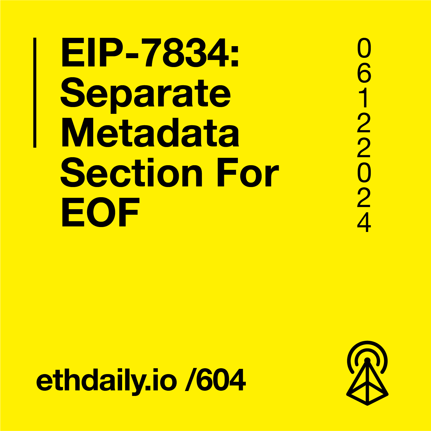 EIP-7834: Separate Metadata Section For EOF coverart