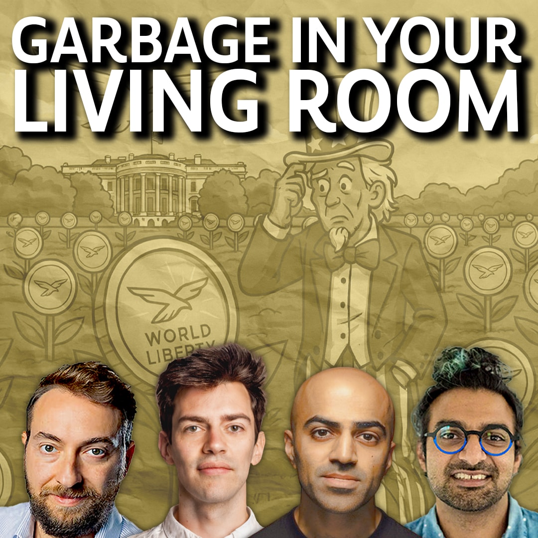 The Chopping Block: Trump’s $22B “Gold Paper” DeFi Launch, Buybacks & Garbage Coins coverart