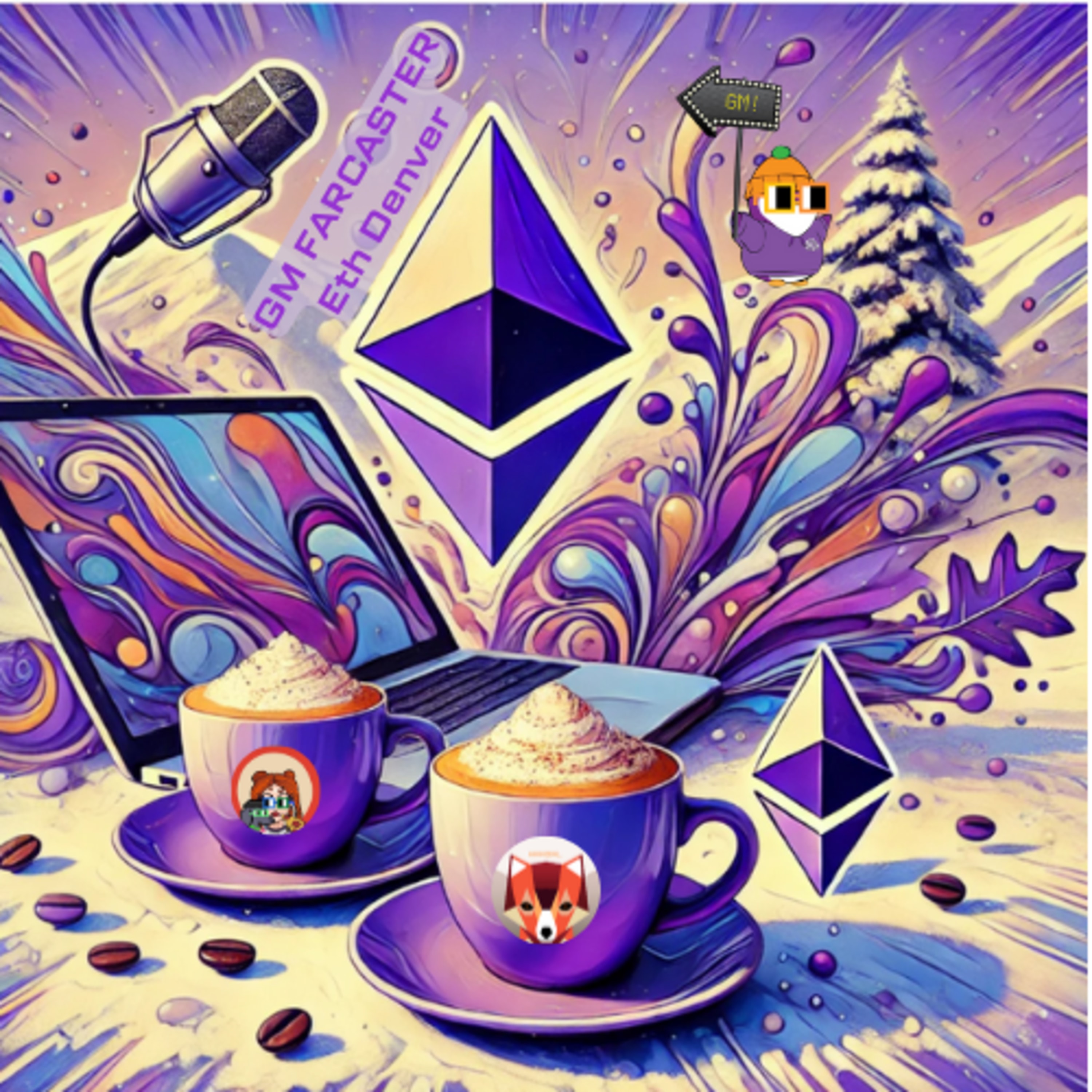 GM Farcaster at Eth Denver 2025 coverart
