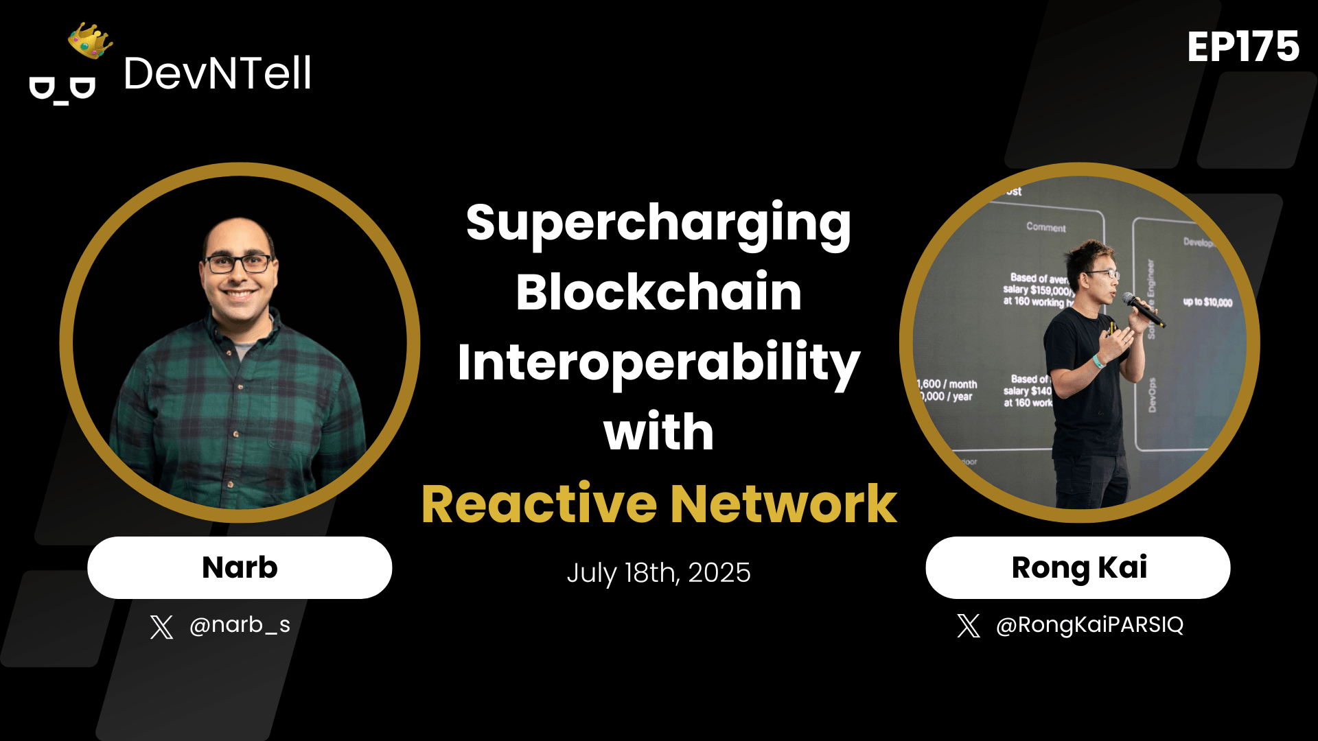 DevNTell - Supercharging Blockchain Interoperability with Reactive Network feat. CEO Rong Kai coverart