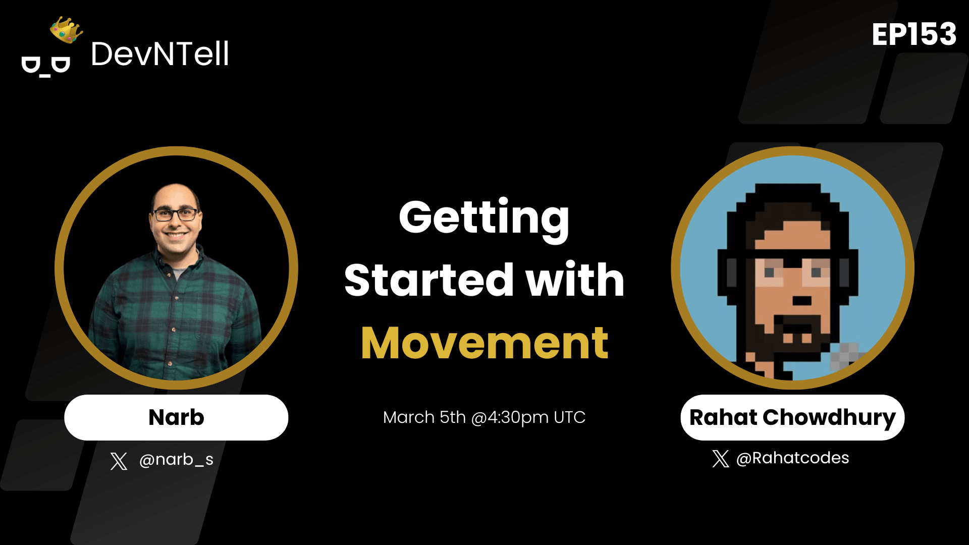 DevNTell - Getting Started with Movement Blockchain feat. Rahat Chowdhury coverart