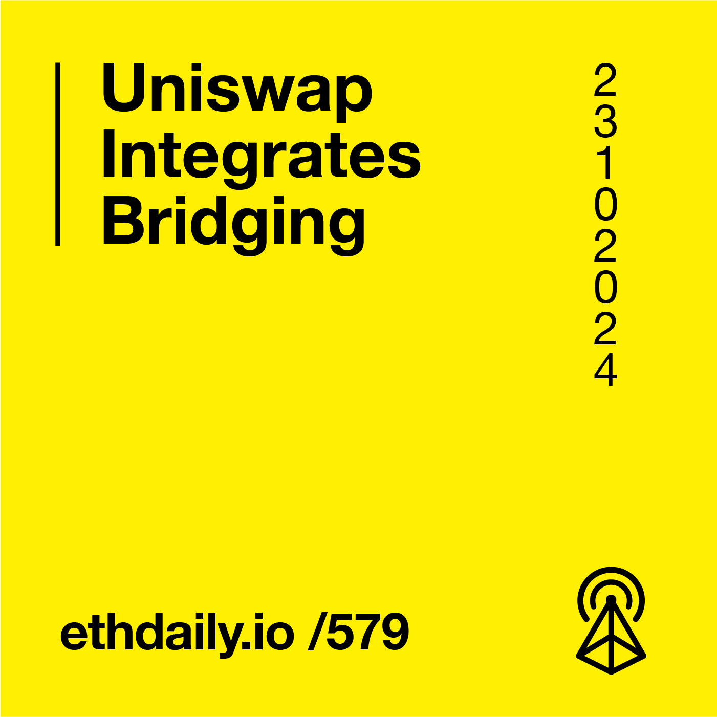 Uniswap Integrates Bridging coverart