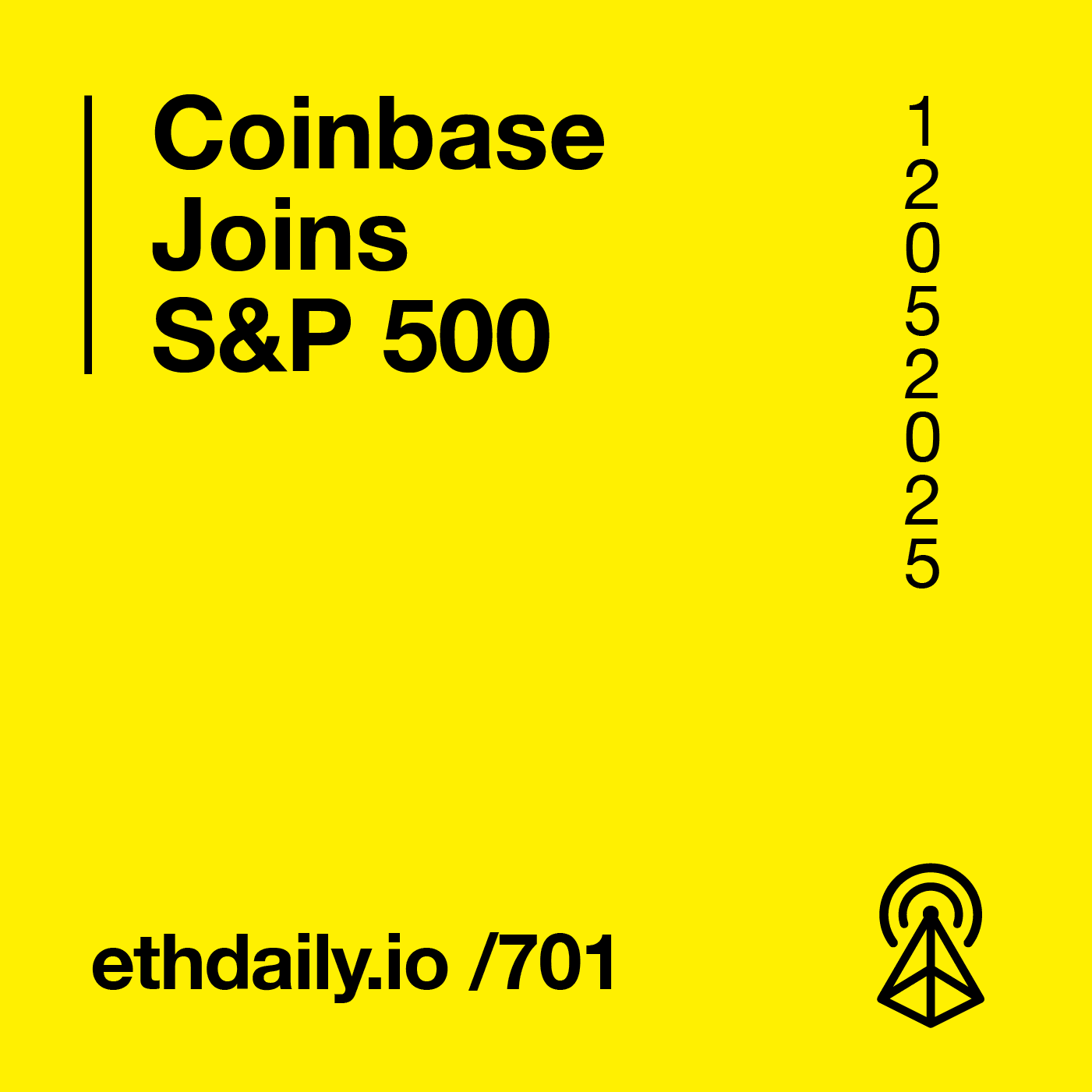 Coinbase Joins S&P 500 coverart