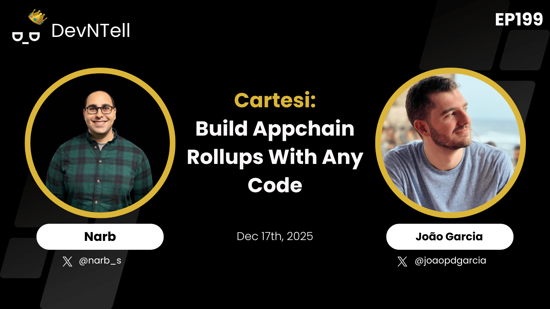 DevNTell - Cartesi: Build Appchain Rollups with Any Code coverart