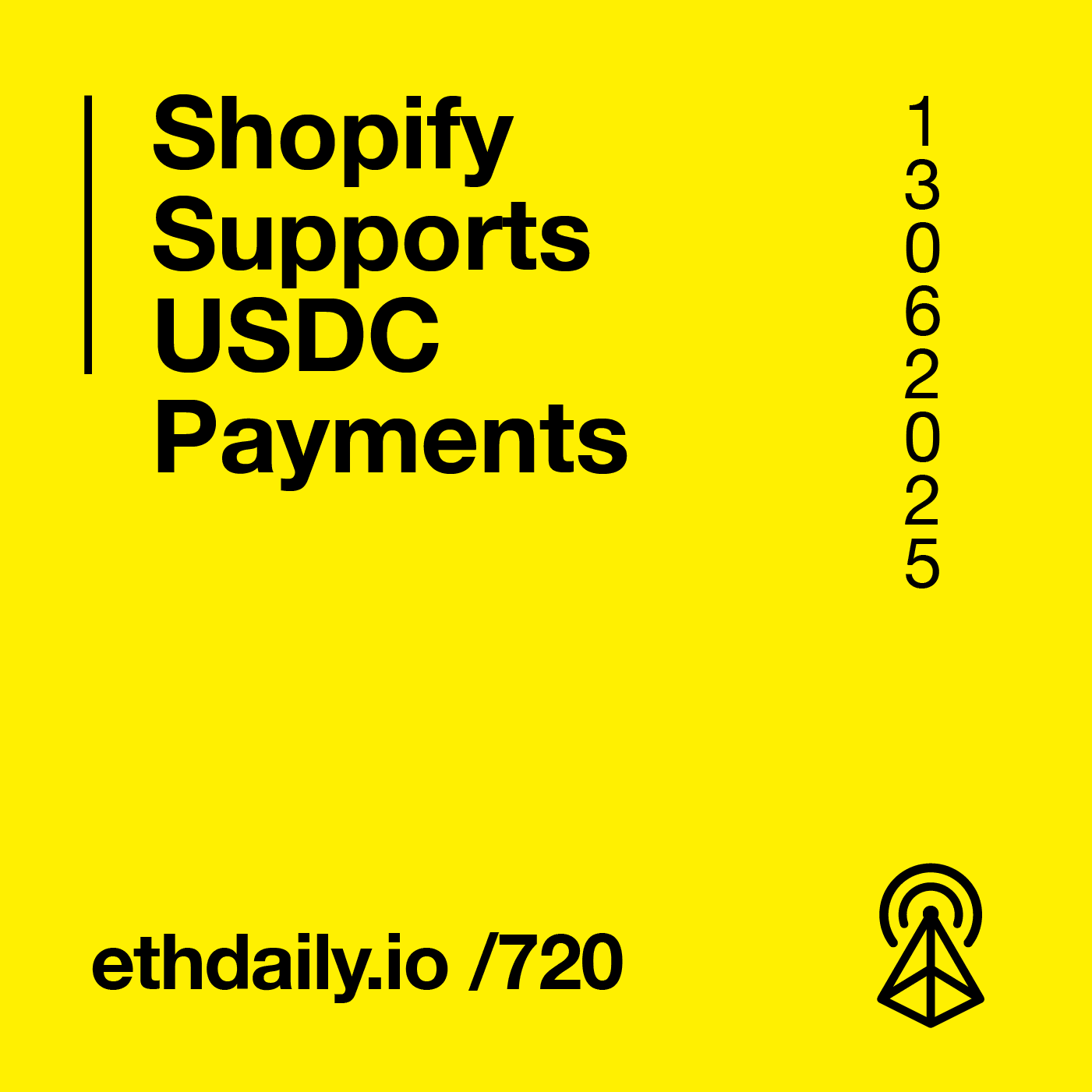 Shopify Supports USDC Payments coverart