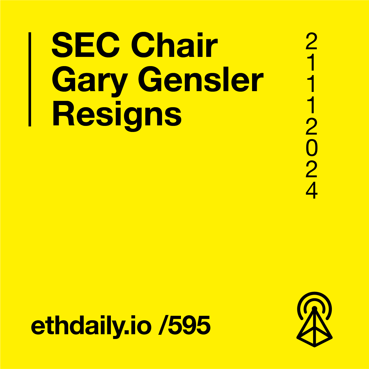 SEC Chair Gary Gensler Resigns coverart