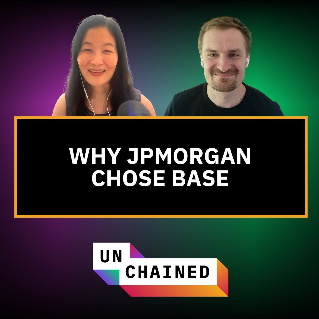 Why JPMorgan and Shopify Are Rolling Out New Products on Ethereum Layer 2 Base - Ep. 855 coverart