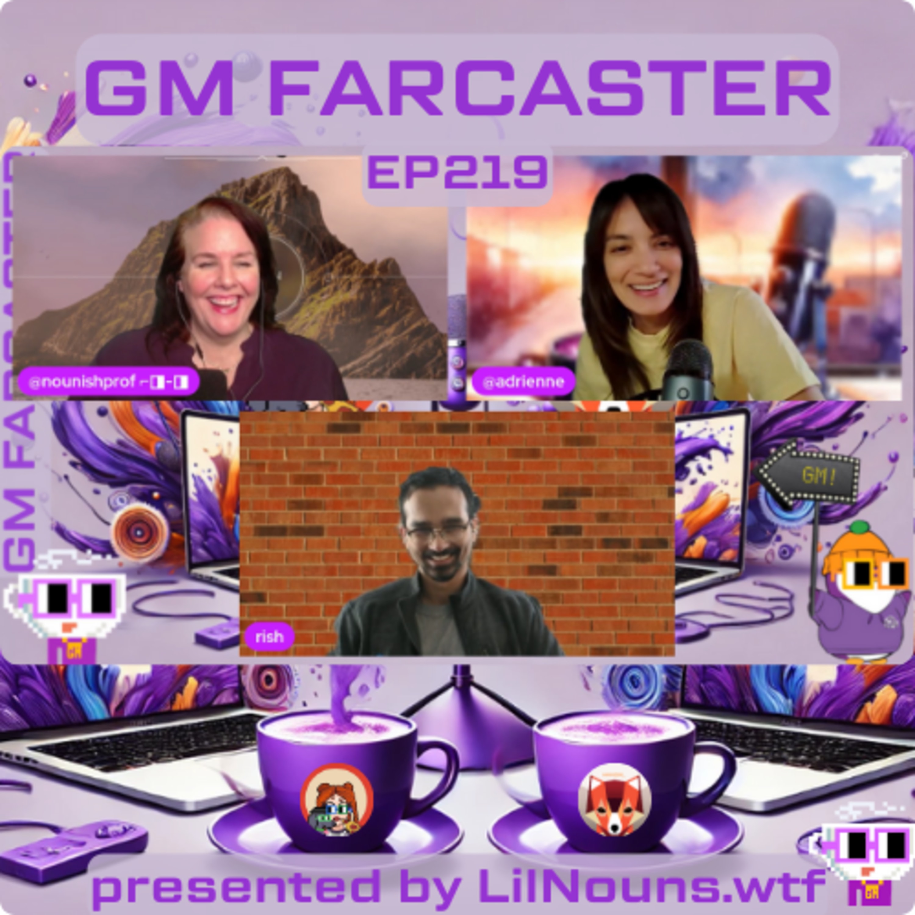 GM Farcaster ep221 Friday March 7, 2025 with @rish /neynar coverart