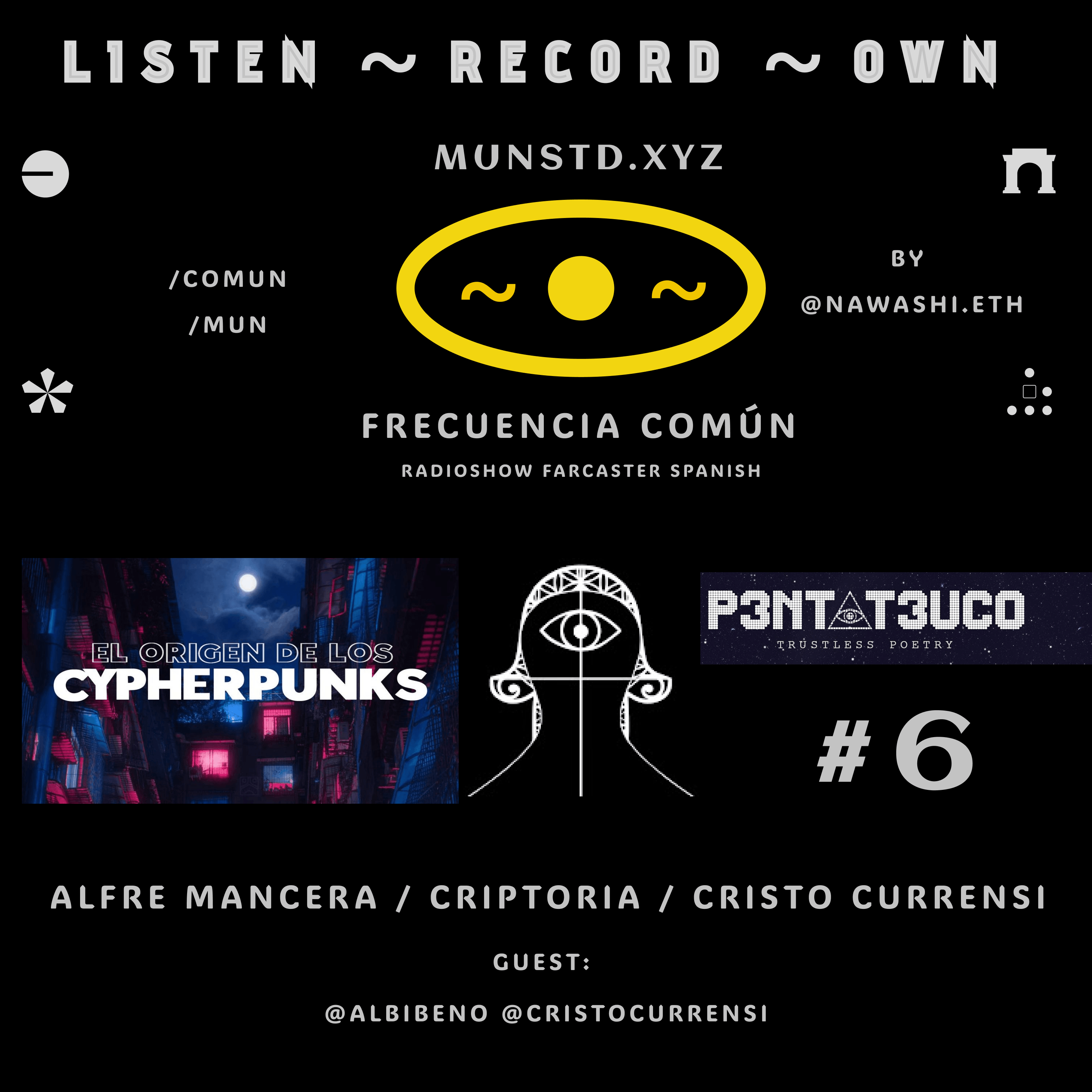 #6 Alfre Mancera, Criptoria, Cristo Currensi y Cypherpunks coverart