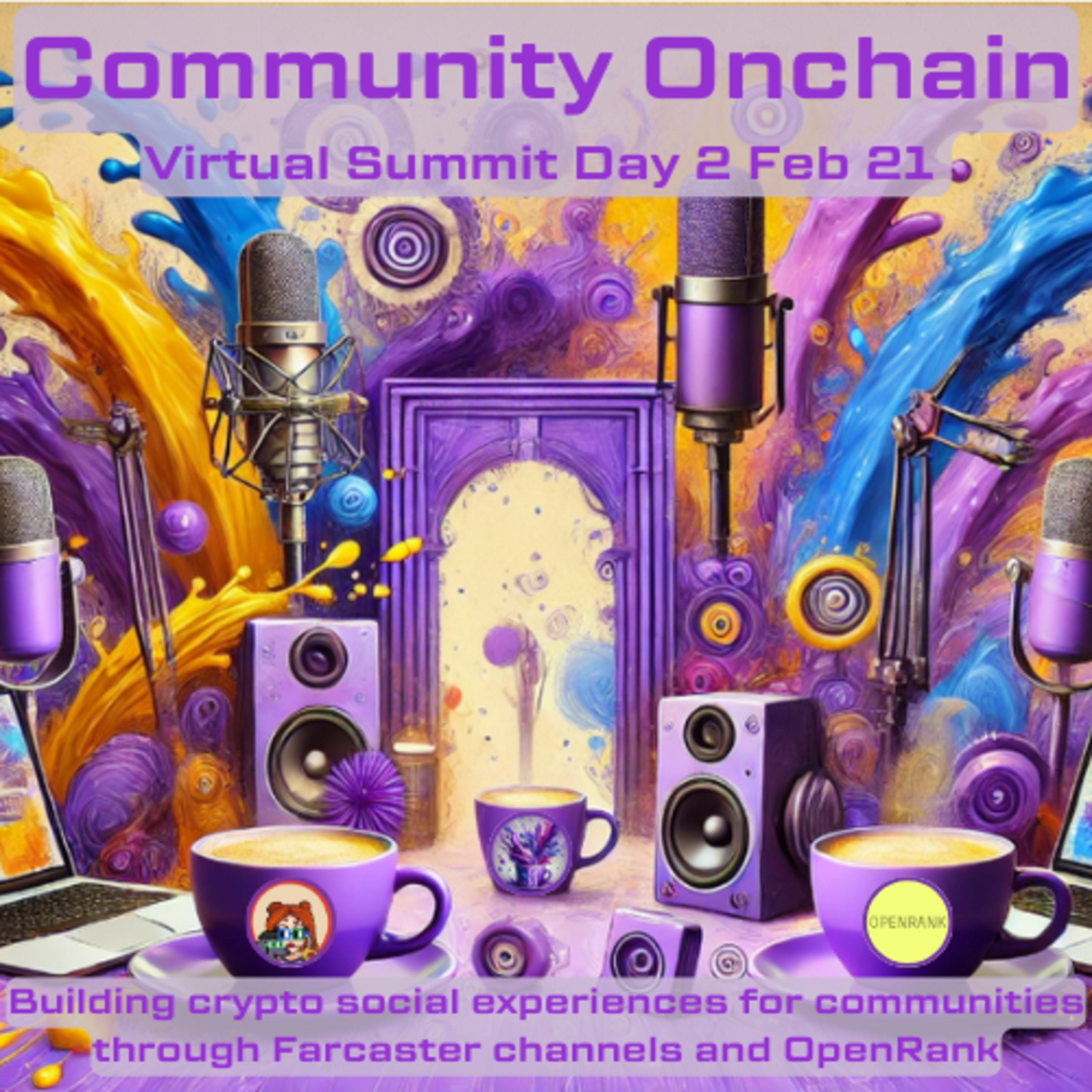 Community Onchain Virtual Summit Day 2: Building crypto social experiences for communities through Farcaster channels and OpenRank coverart