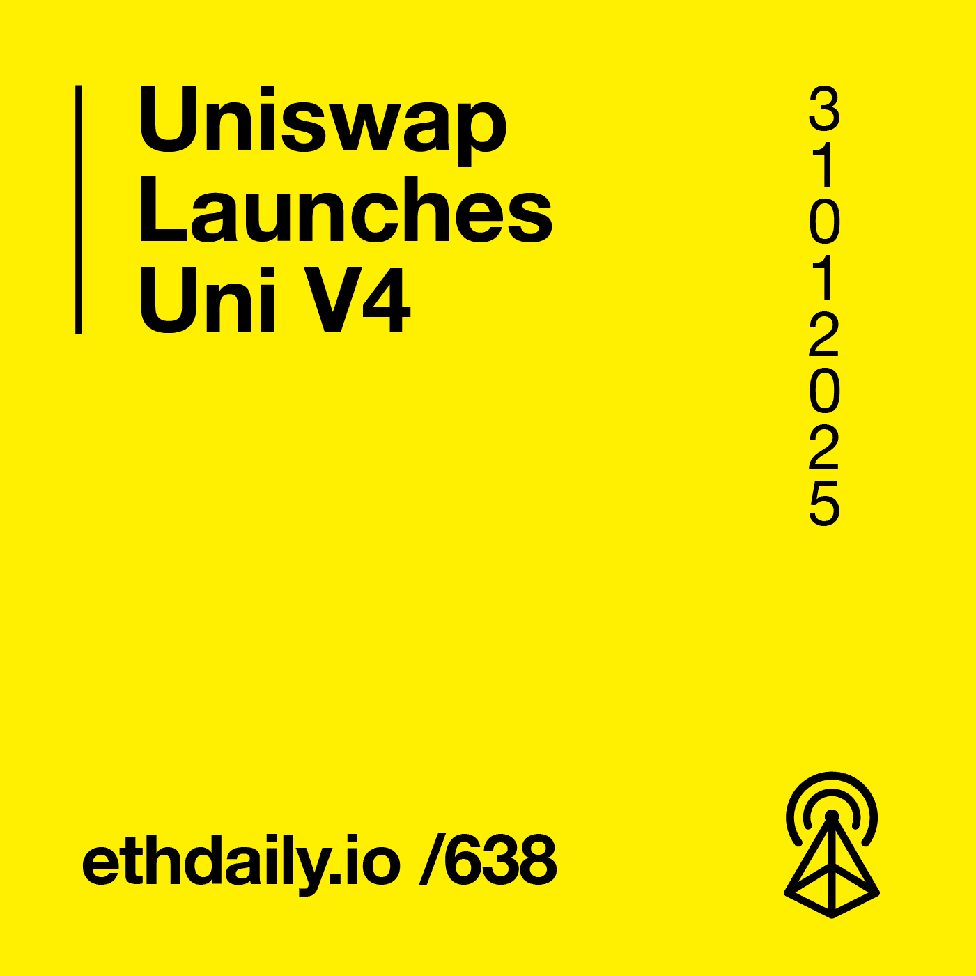 Uniswap Launches Uni V4 coverart
