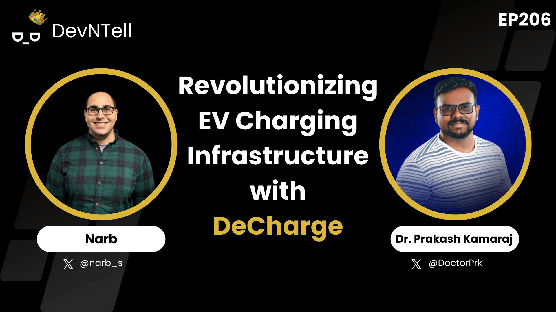 DevNTell - Revolutionizing EV Charging Infrastructure with DeCharge feat. Dr. Prakash Kamaraj coverart