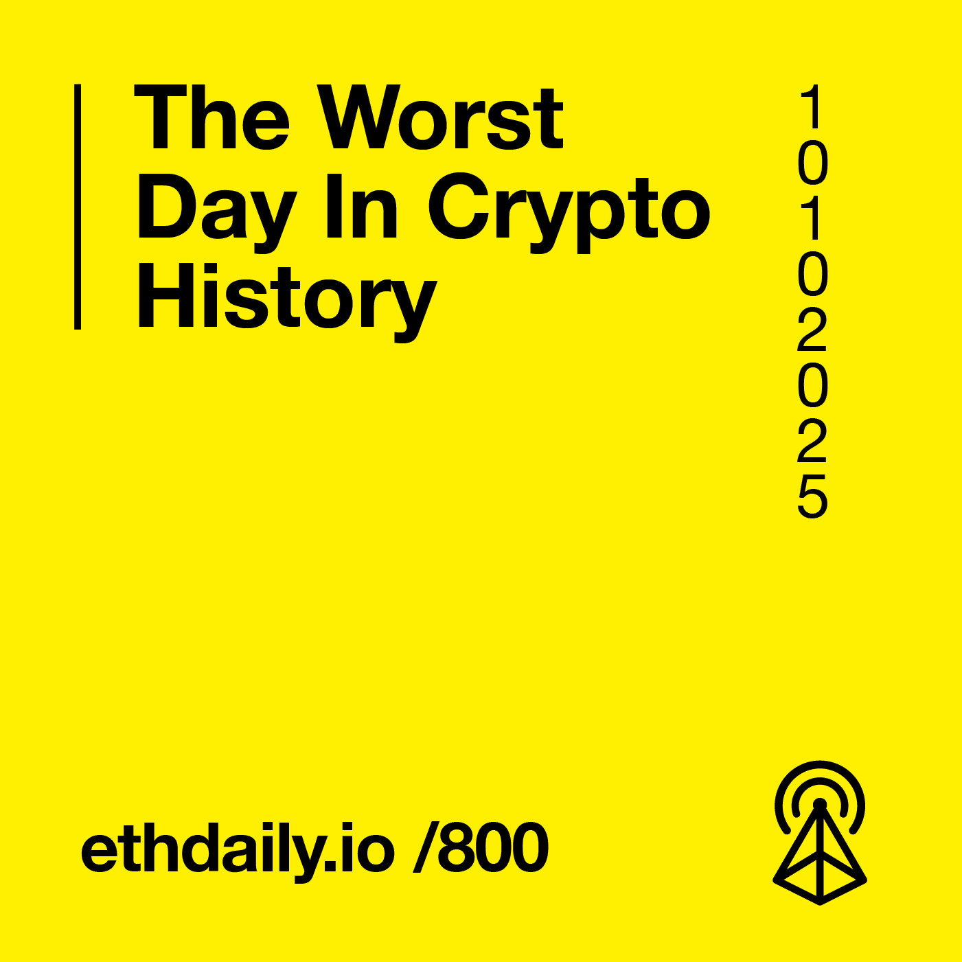 The Worst Day In Crypto History coverart