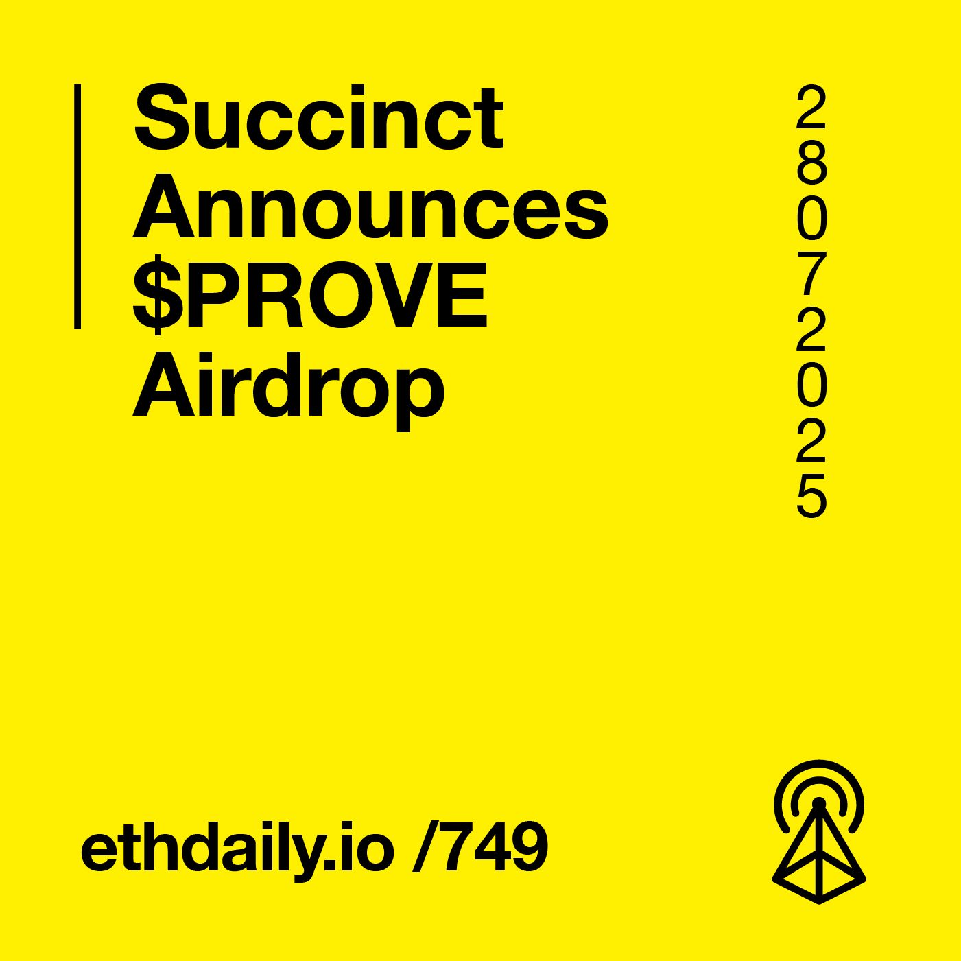 Succinct Announces $PROVE Airdrop coverart