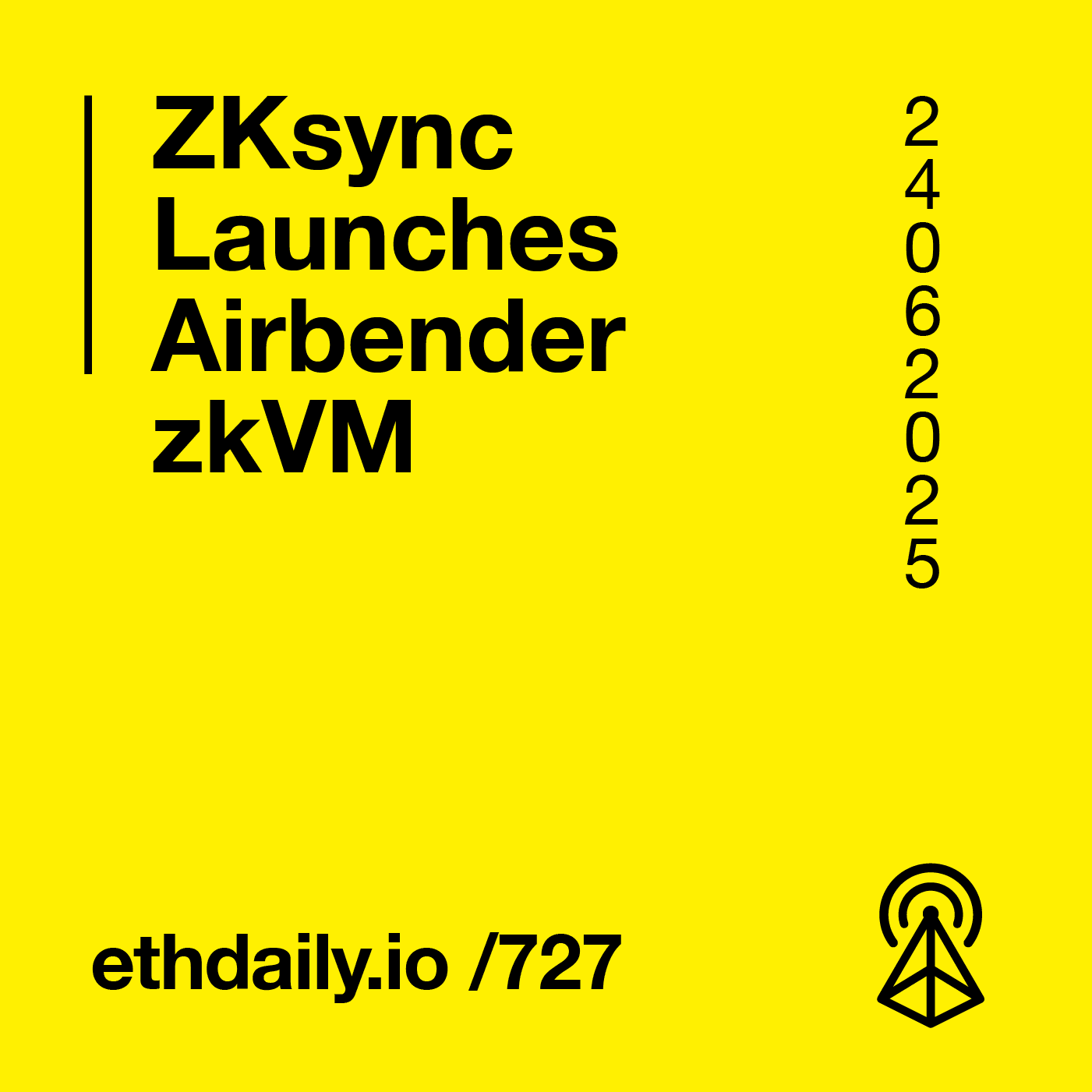ZKsync Launches Airbender zkVM coverart