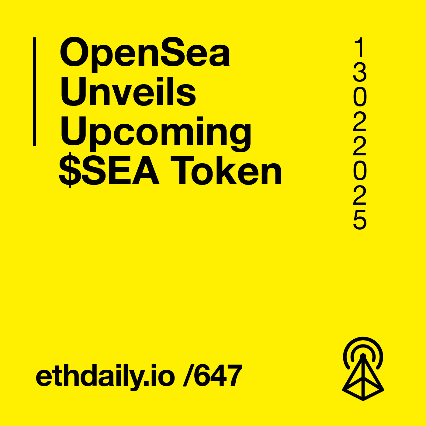 OpenSea Unveils Upcoming $SEA Token coverart