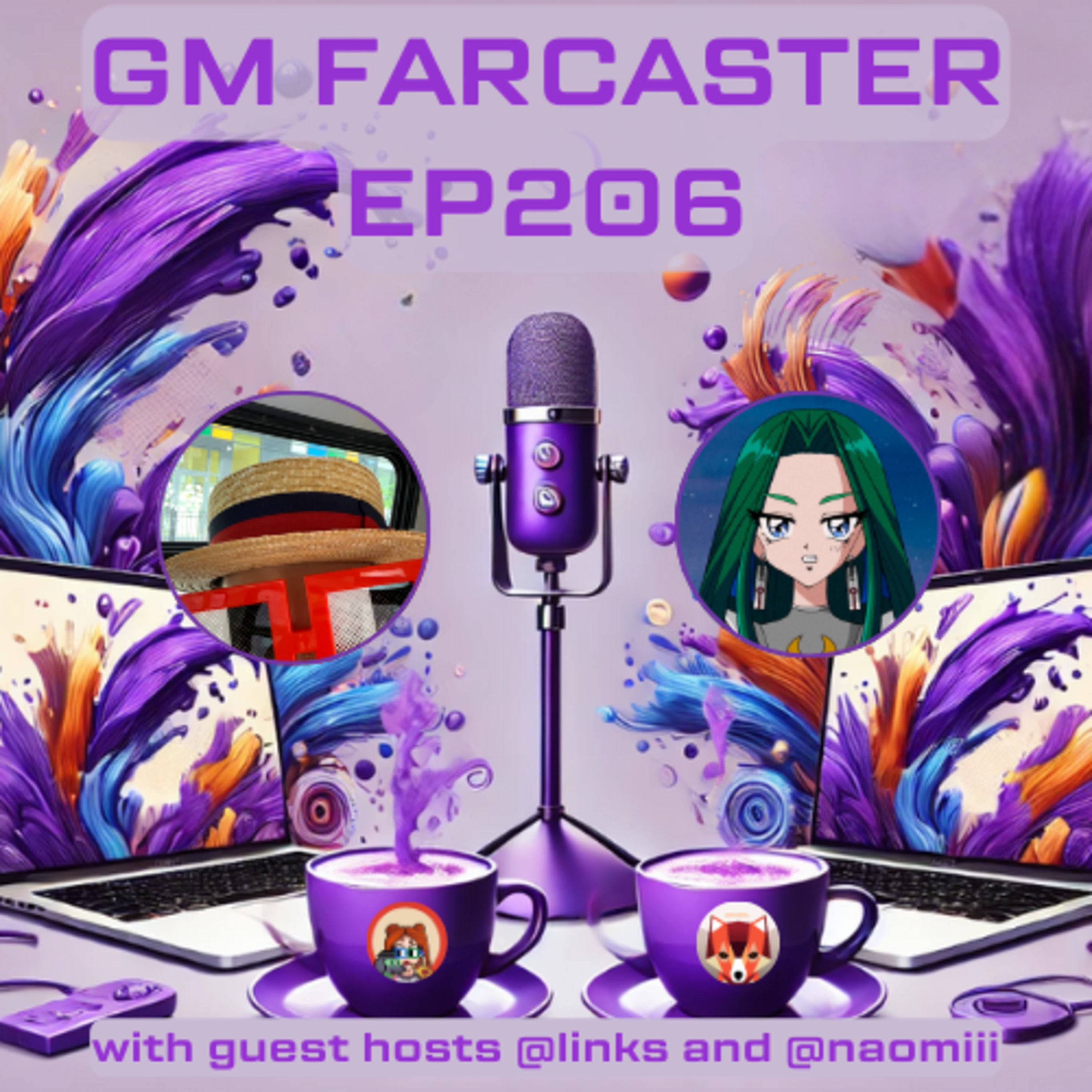 GM Farcaster ep206 Friday January 24, 2025 with @links & @naomiii coverart