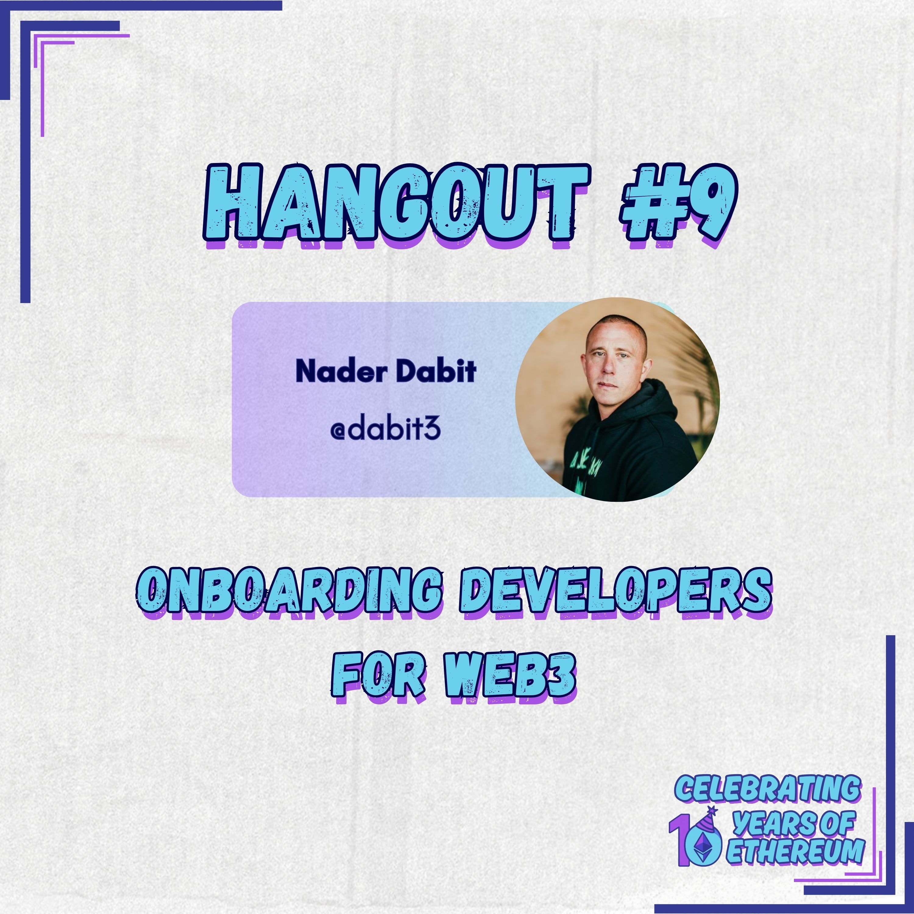 Hangout #9: Onboarding Web3 Builders with Nader Dabit of Eigenlayer coverart