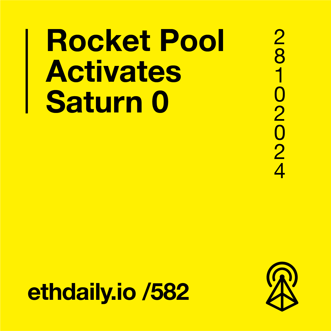 Rocket Pool Activates Saturn 0 coverart