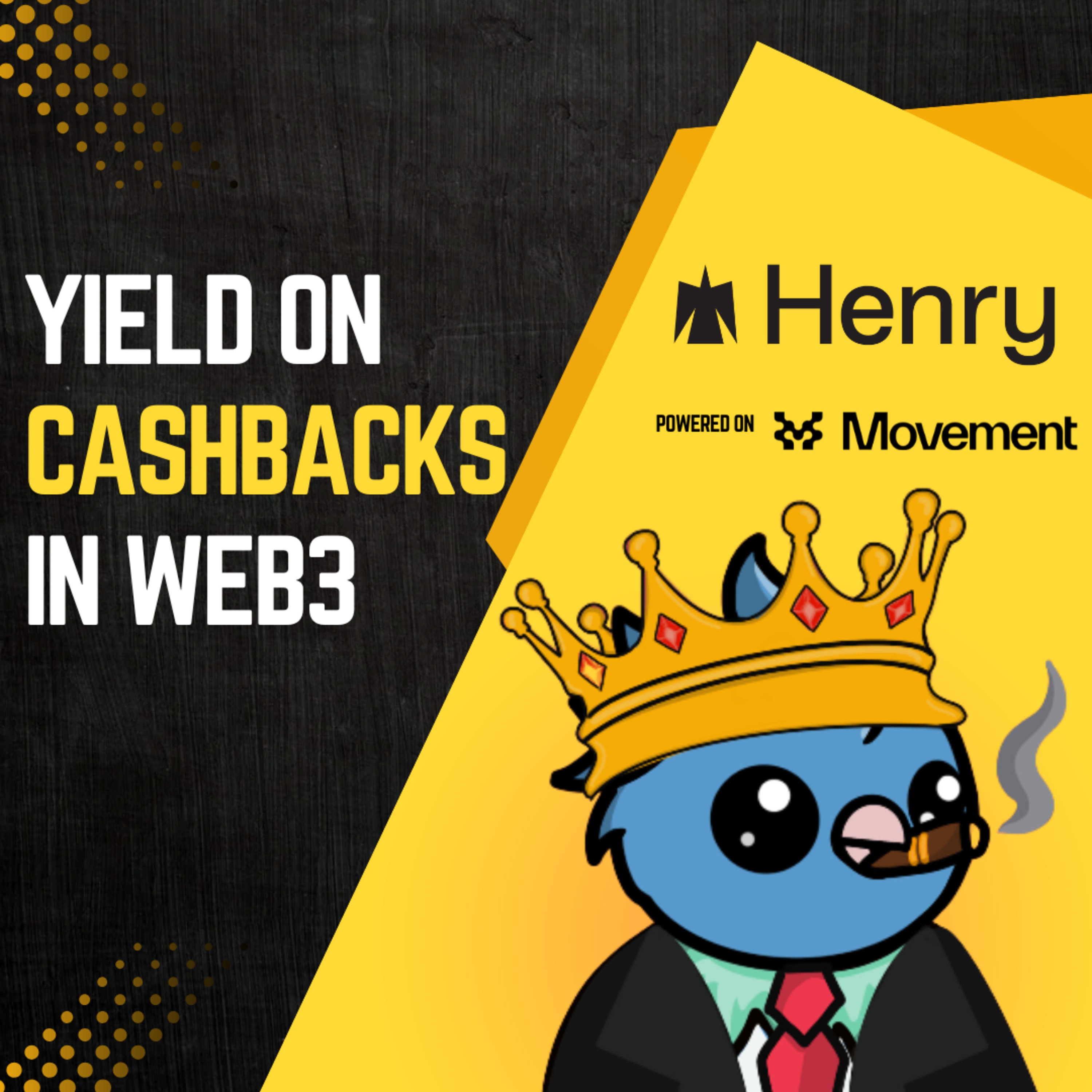 Henry Social - Yield on Crypto Cashbacks on Movement Labs coverart