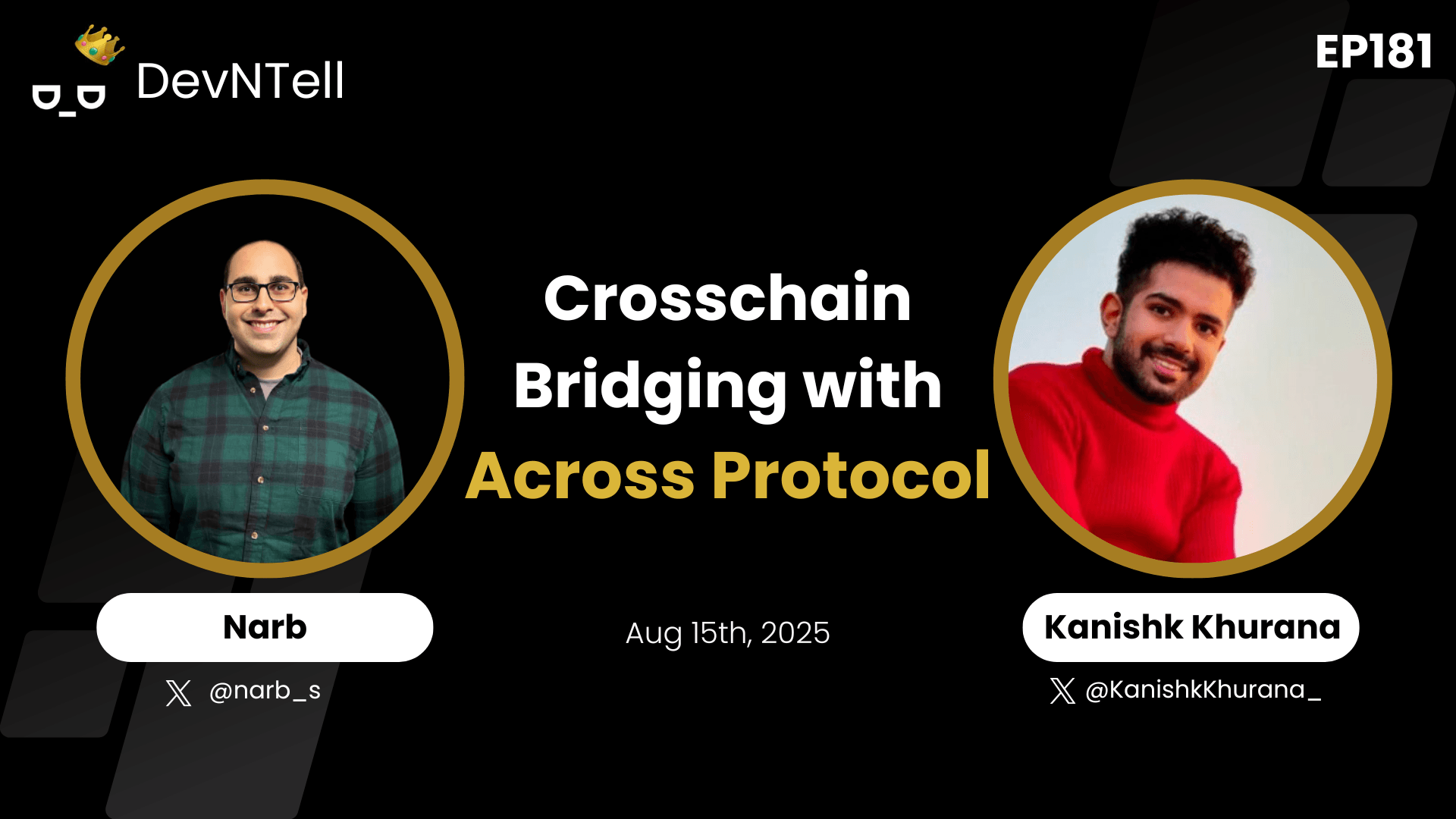 DevNTell - Crosschain Bridging with Across Protocol feat:  Kanishk Khurana coverart