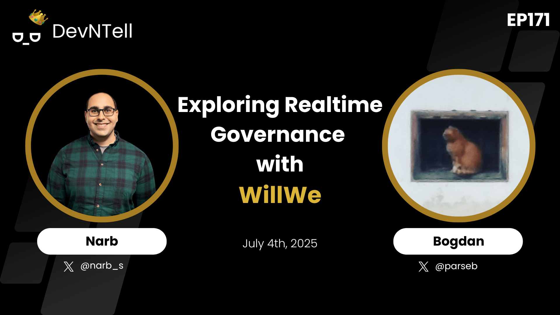 DevNTell - Exploring Realtime Governance with WillWe feat. Bogdan (aka Parseb) coverart