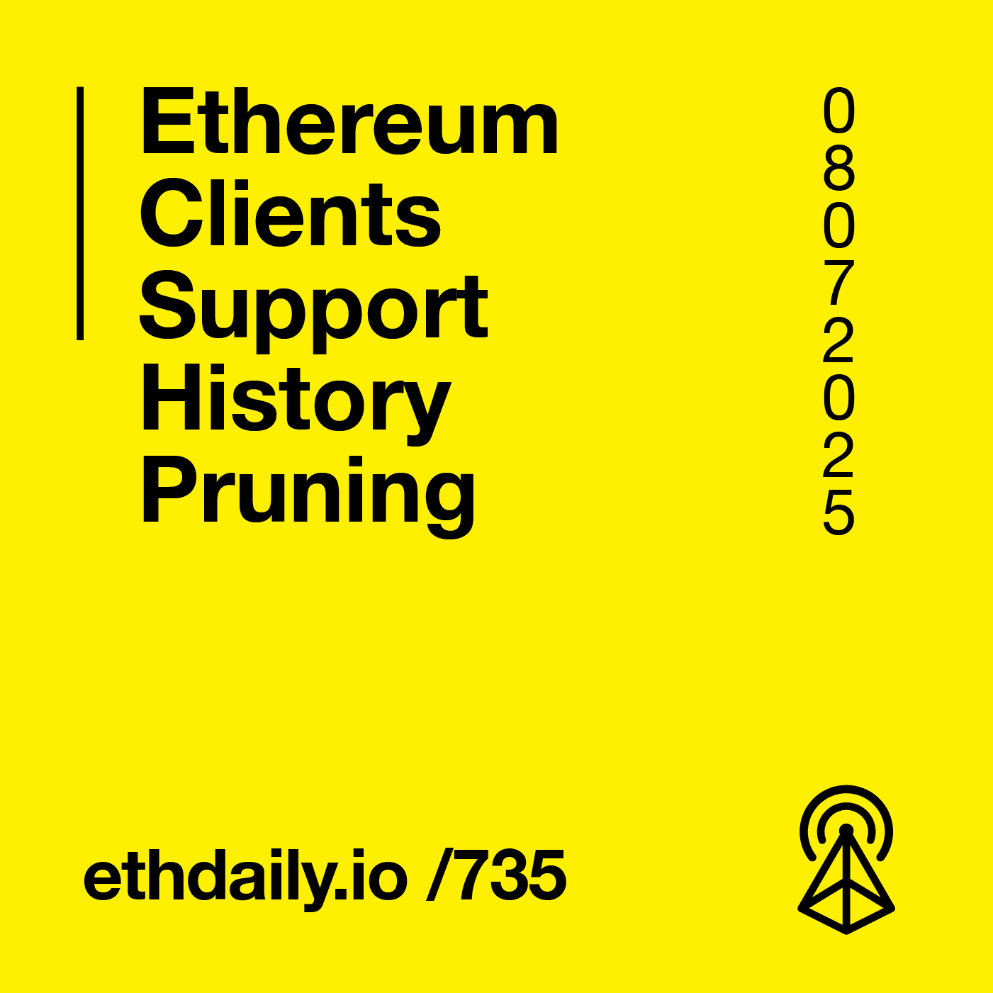 Ethereum Clients Support History Pruning coverart