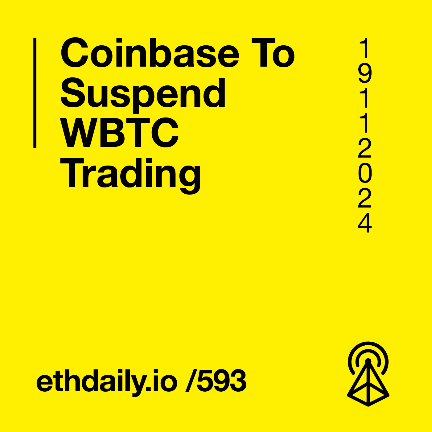 Coinbase To Suspend WBTC Trading coverart