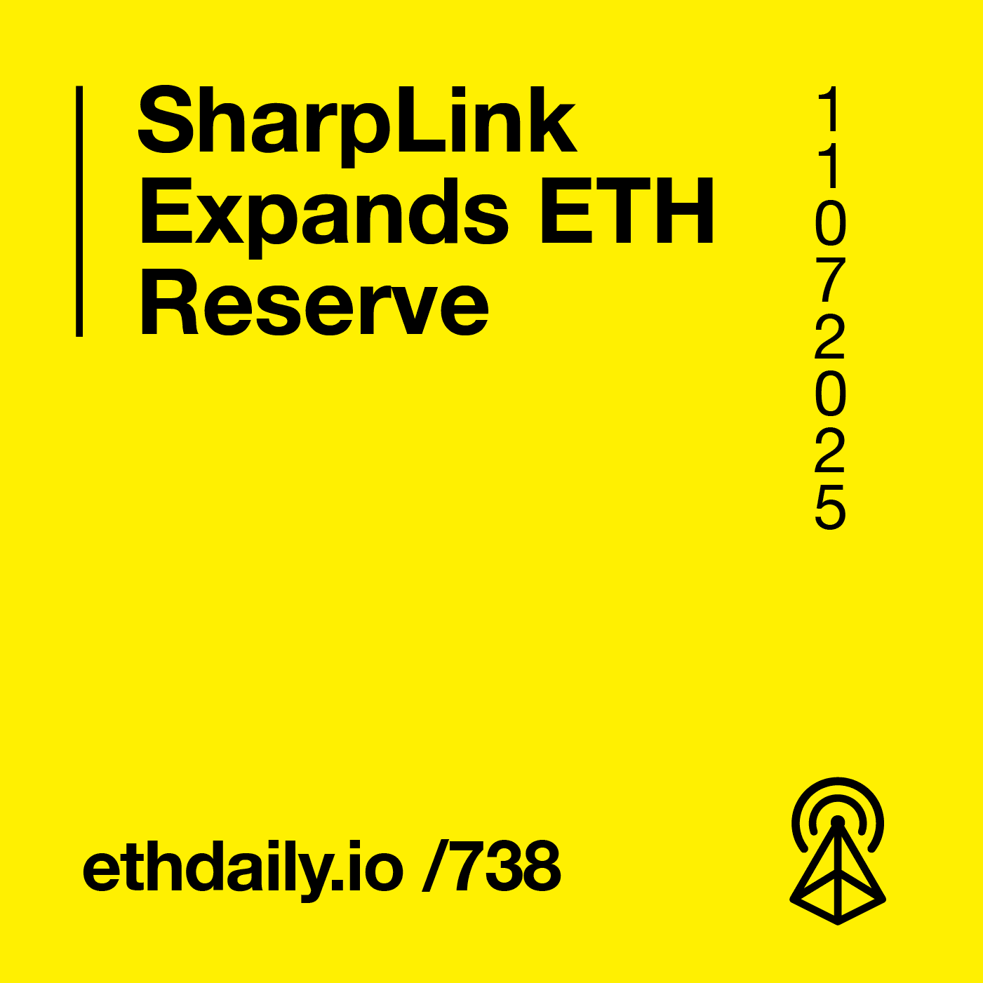 SharpLink Expands ETH Reserve coverart